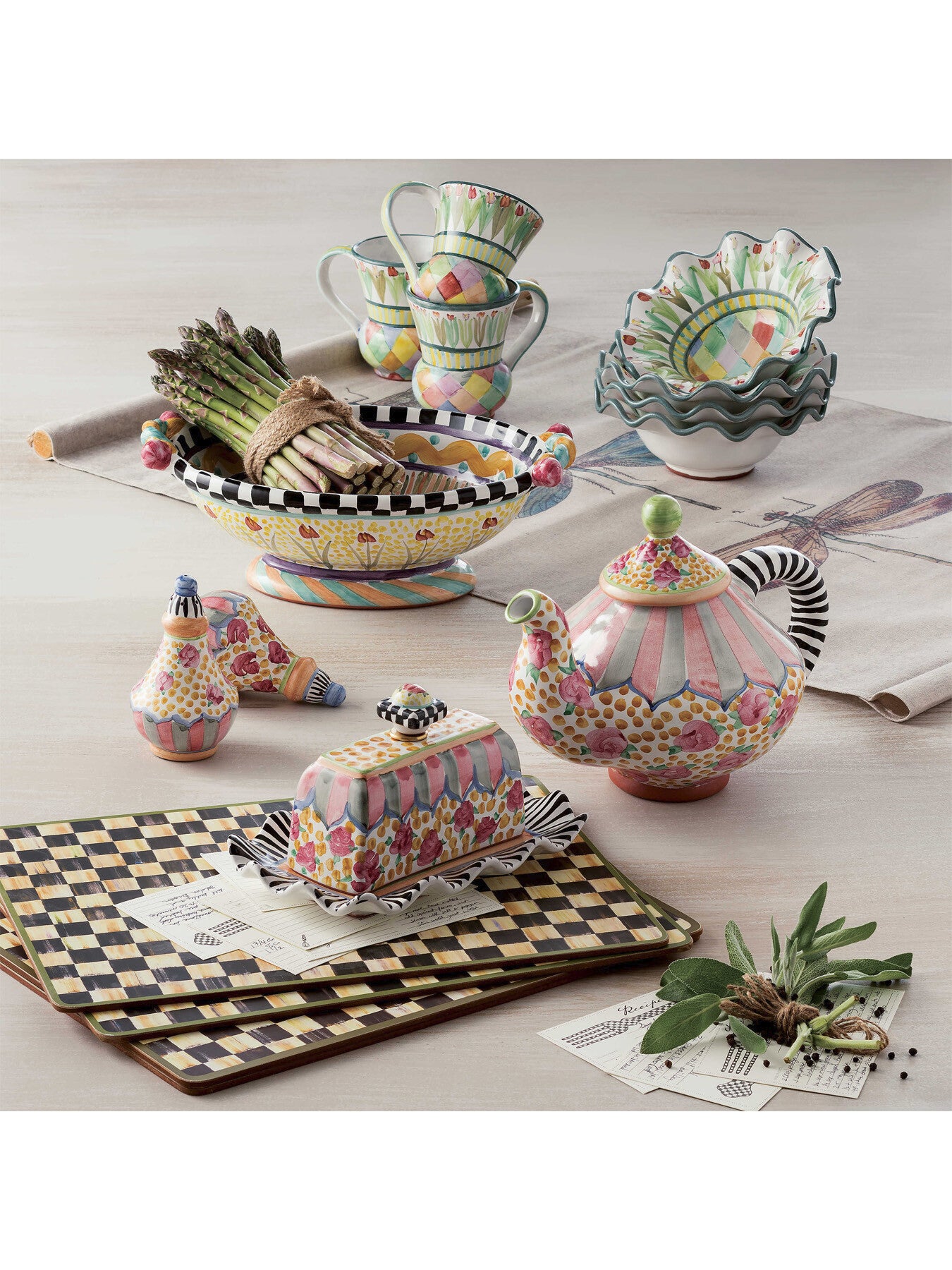 Courtly Check Cork Back Placemats - Set of 4