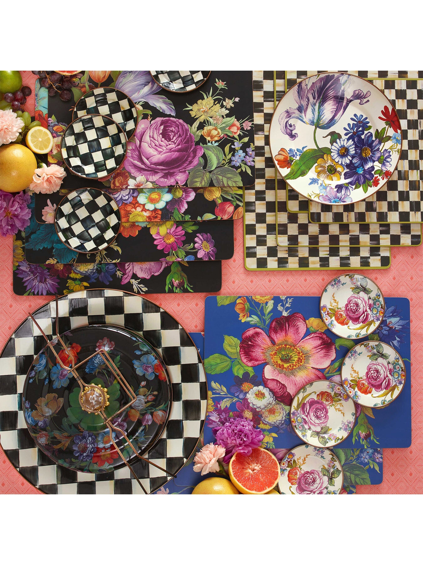 Courtly Check Cork Back Placemats - Set of 4