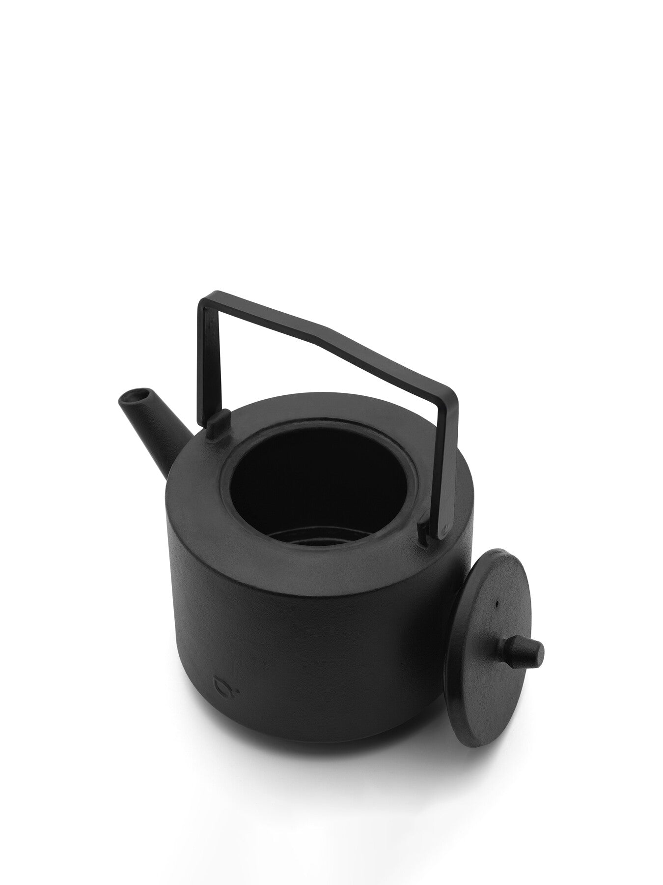 Hubei Design Cast Iron Teapot with 2 Porcelain Mugs Tea Set