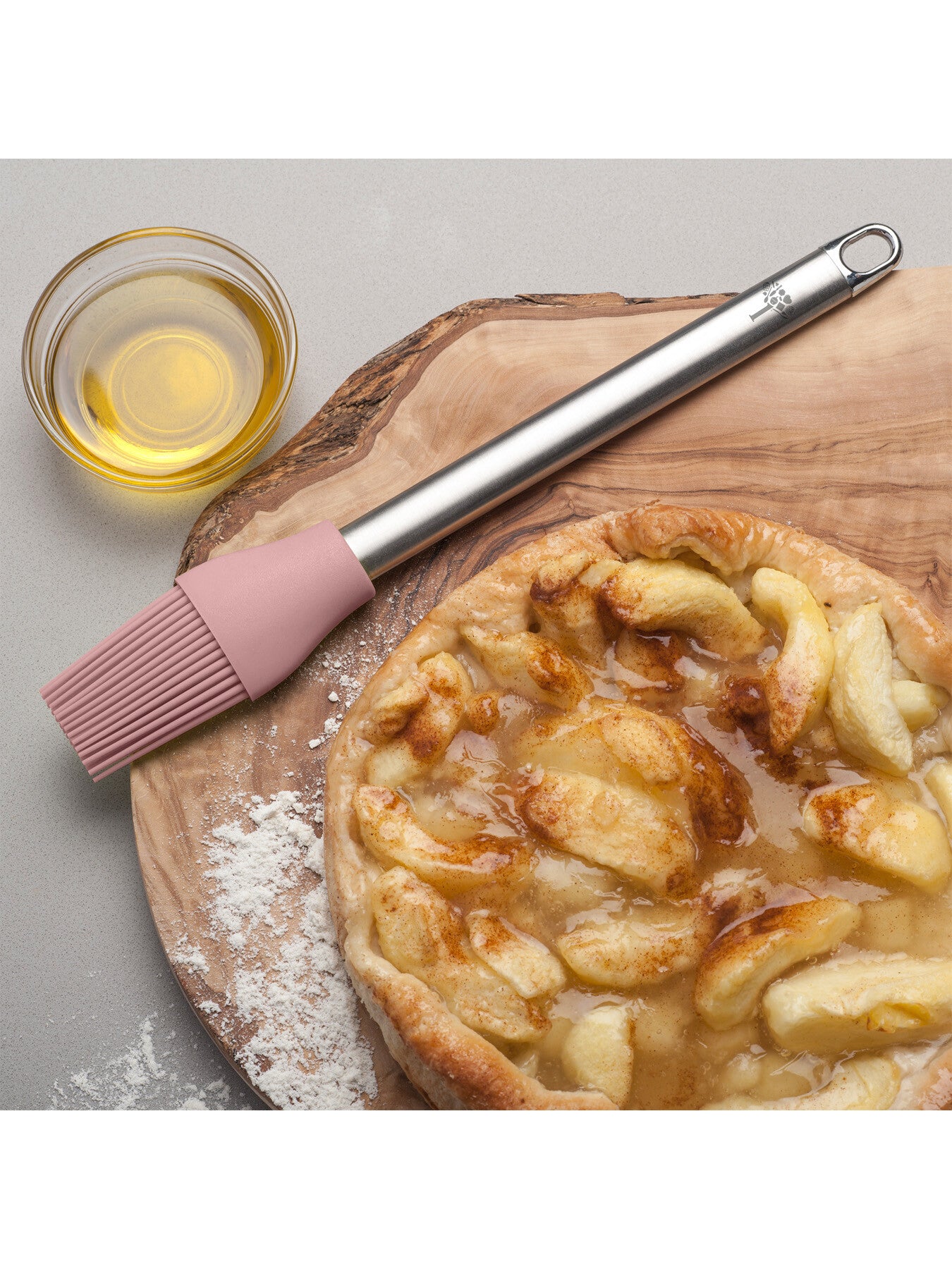 Silicone Pastry Basting Brush with Stainless Steel Handle