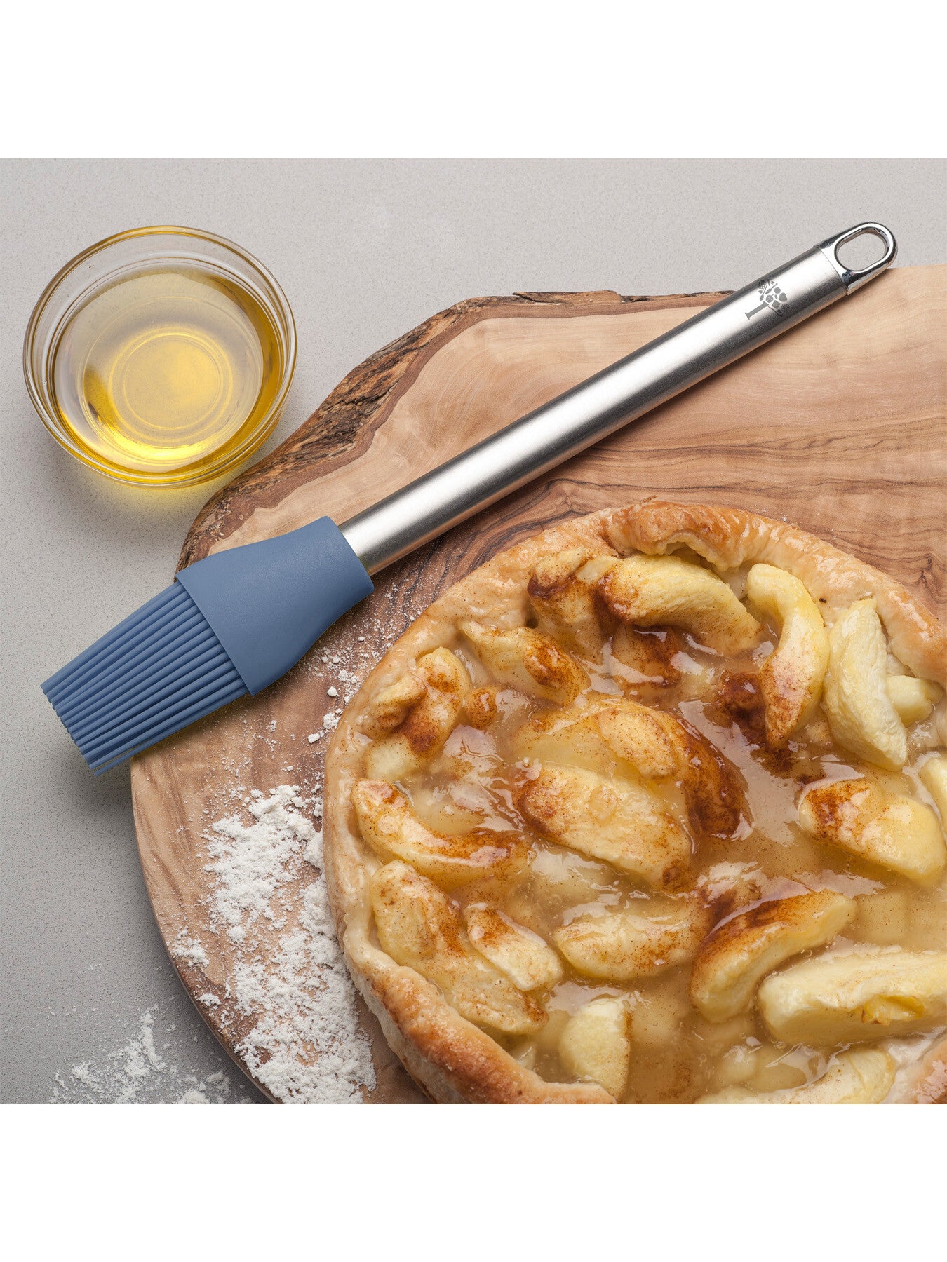 Silicone Pastry Basting Brush with Stainless Steel Handle