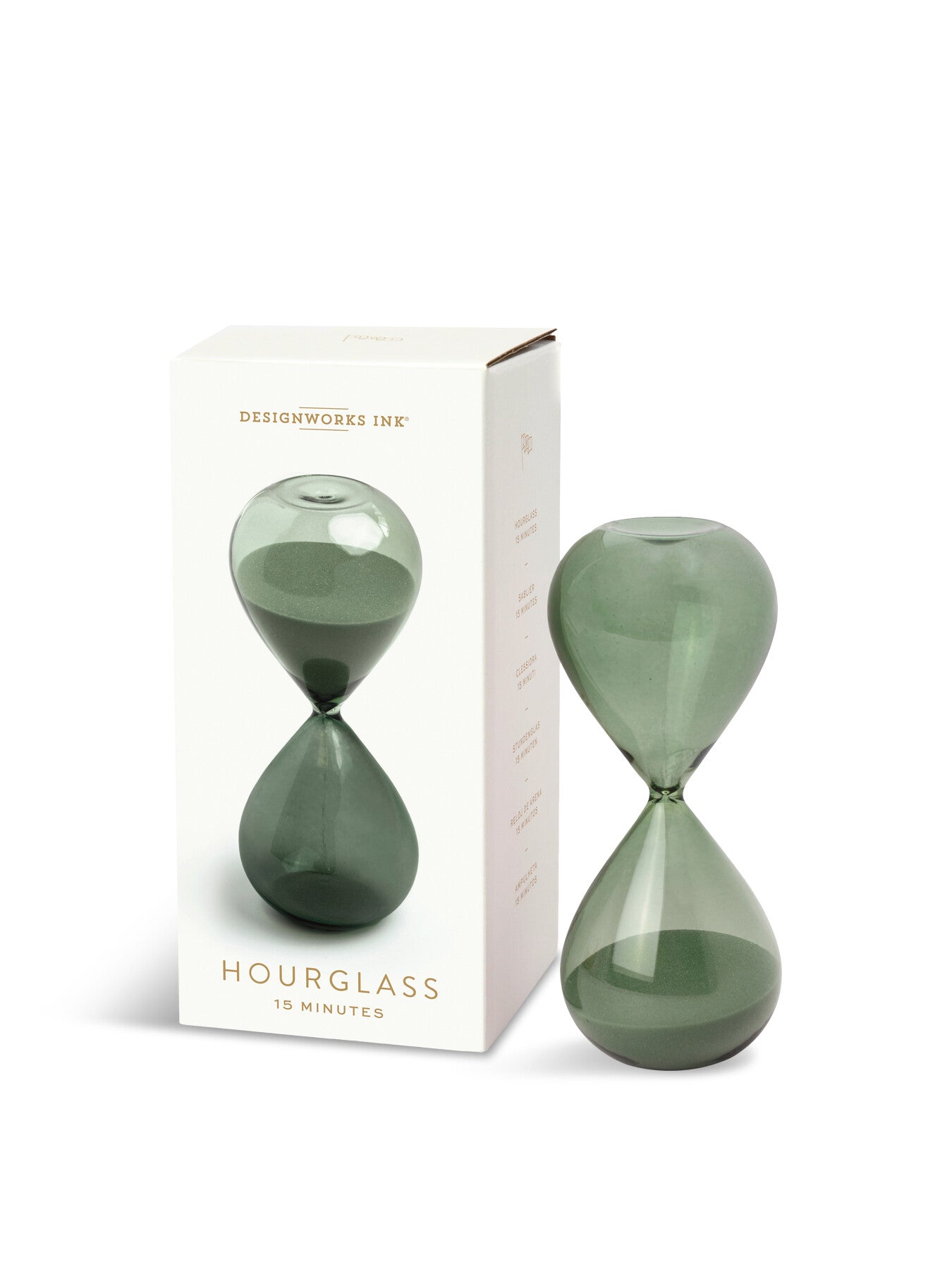 Hourglass 15 Min Boxed - Evergreen