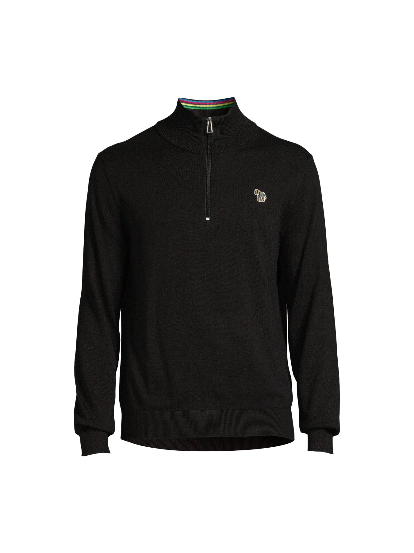 Zebra Badge Quarter Zip Sweatshirt