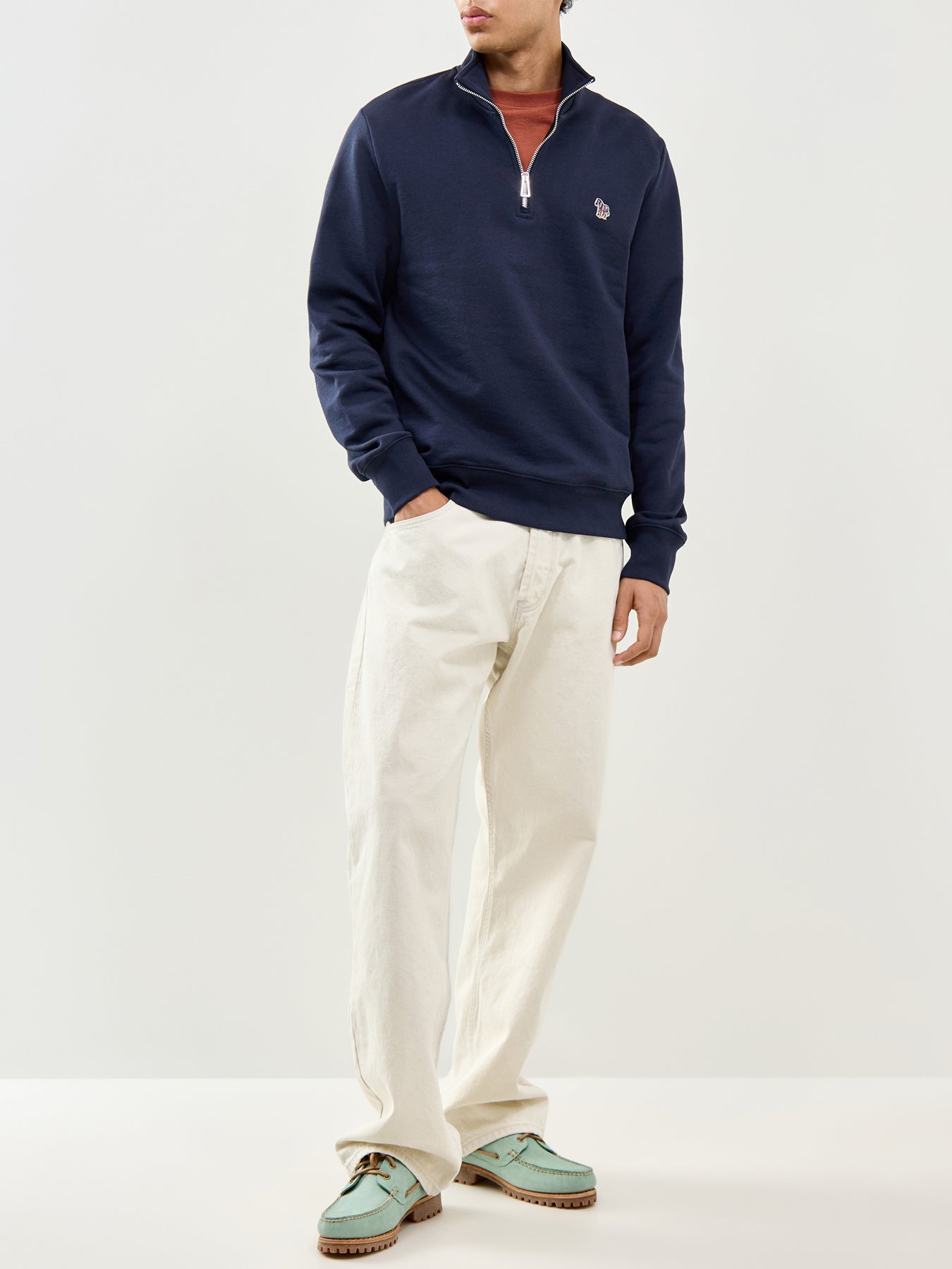 Zebra Quarter Zip Sweatshirt