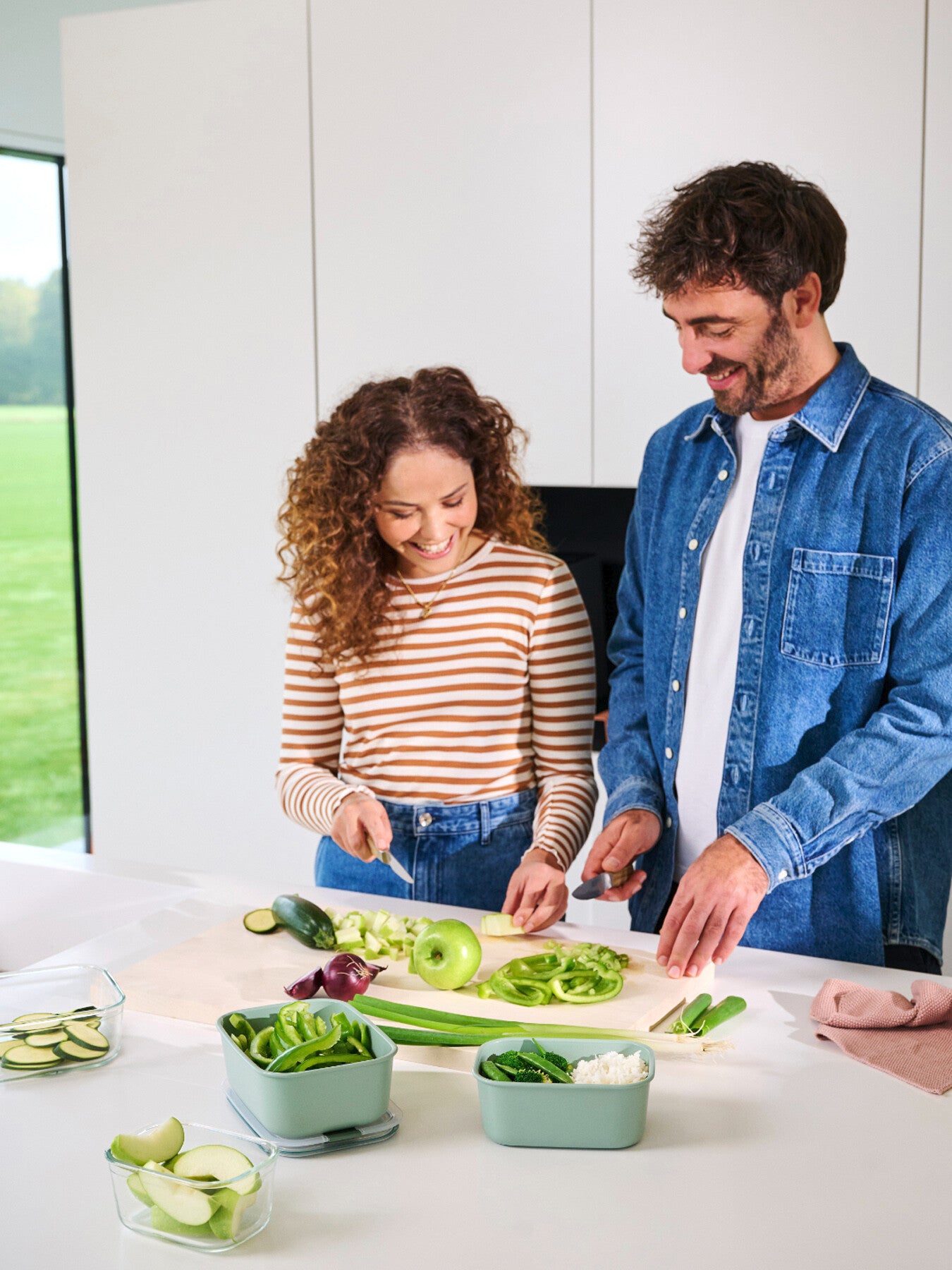 Easyclip food storage box 1000 ml - nordic sage