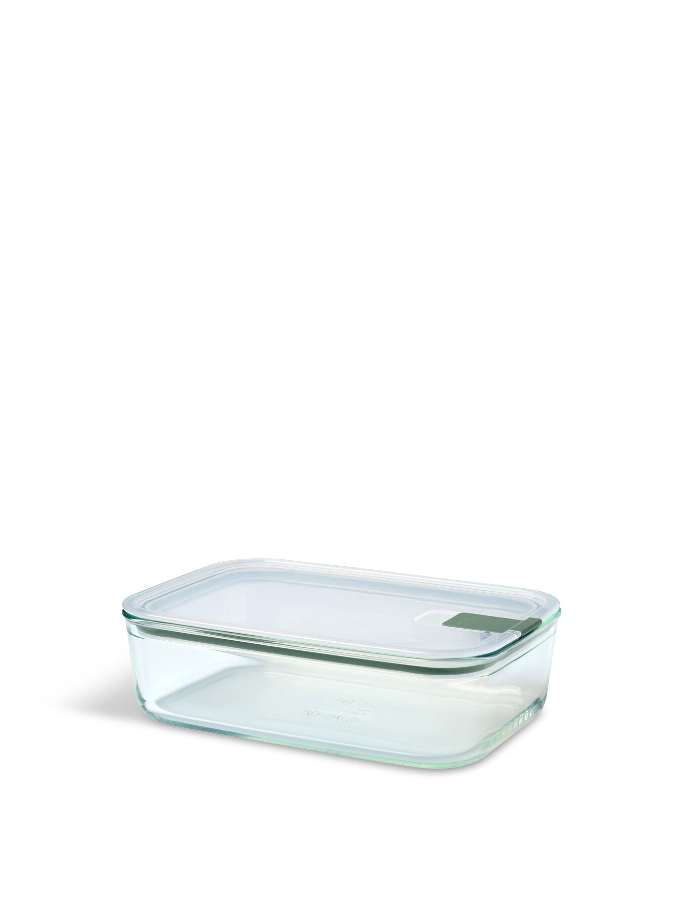 Easyclip glass food storage box 1000 ml - nordic sage