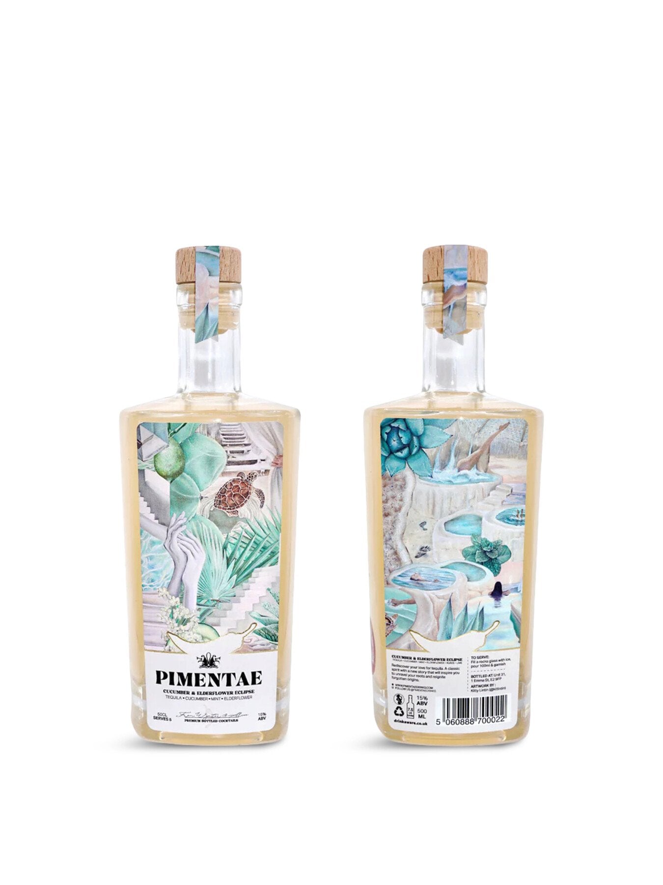 Pimentae Cucumber Elderflower Eclipse Cocktail 50cl