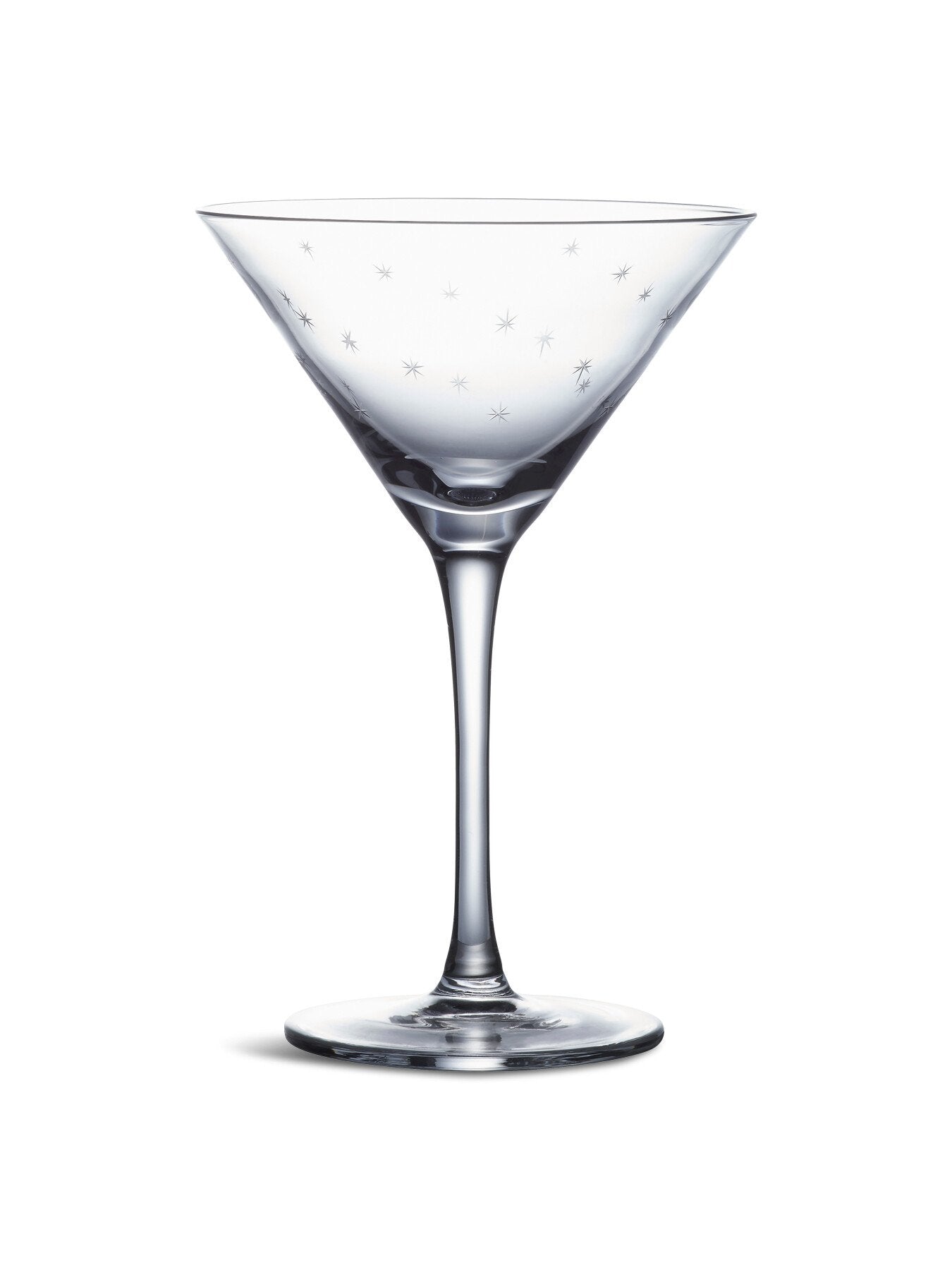 Crystal Martini Glasses Stars Set of 2