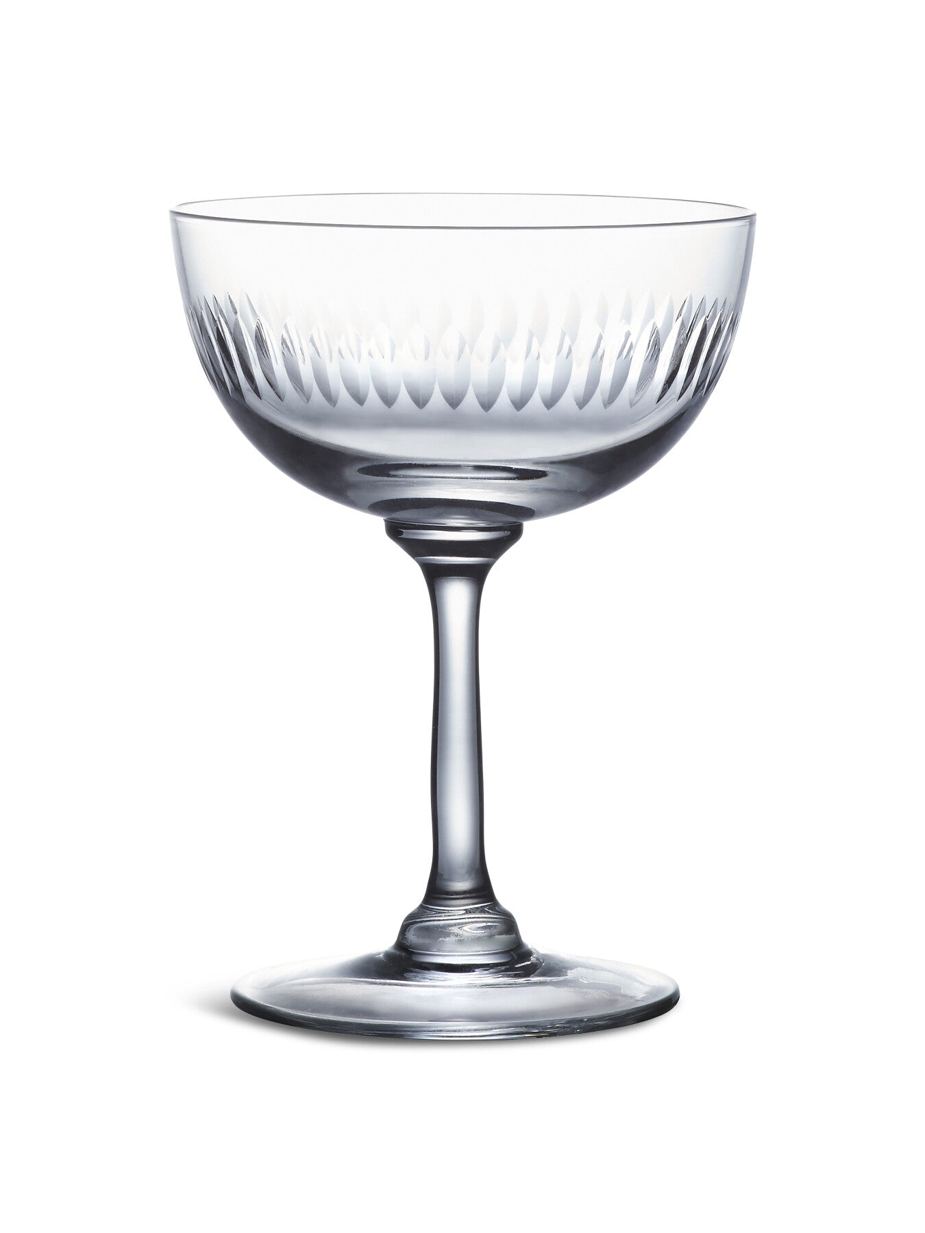 Crystal Champagne Saucers Spears S2