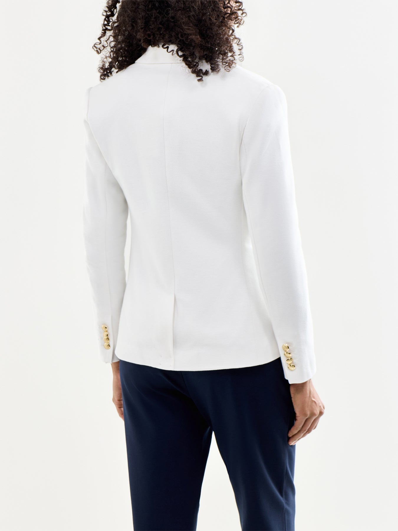 Anfisa Lined Blazer White