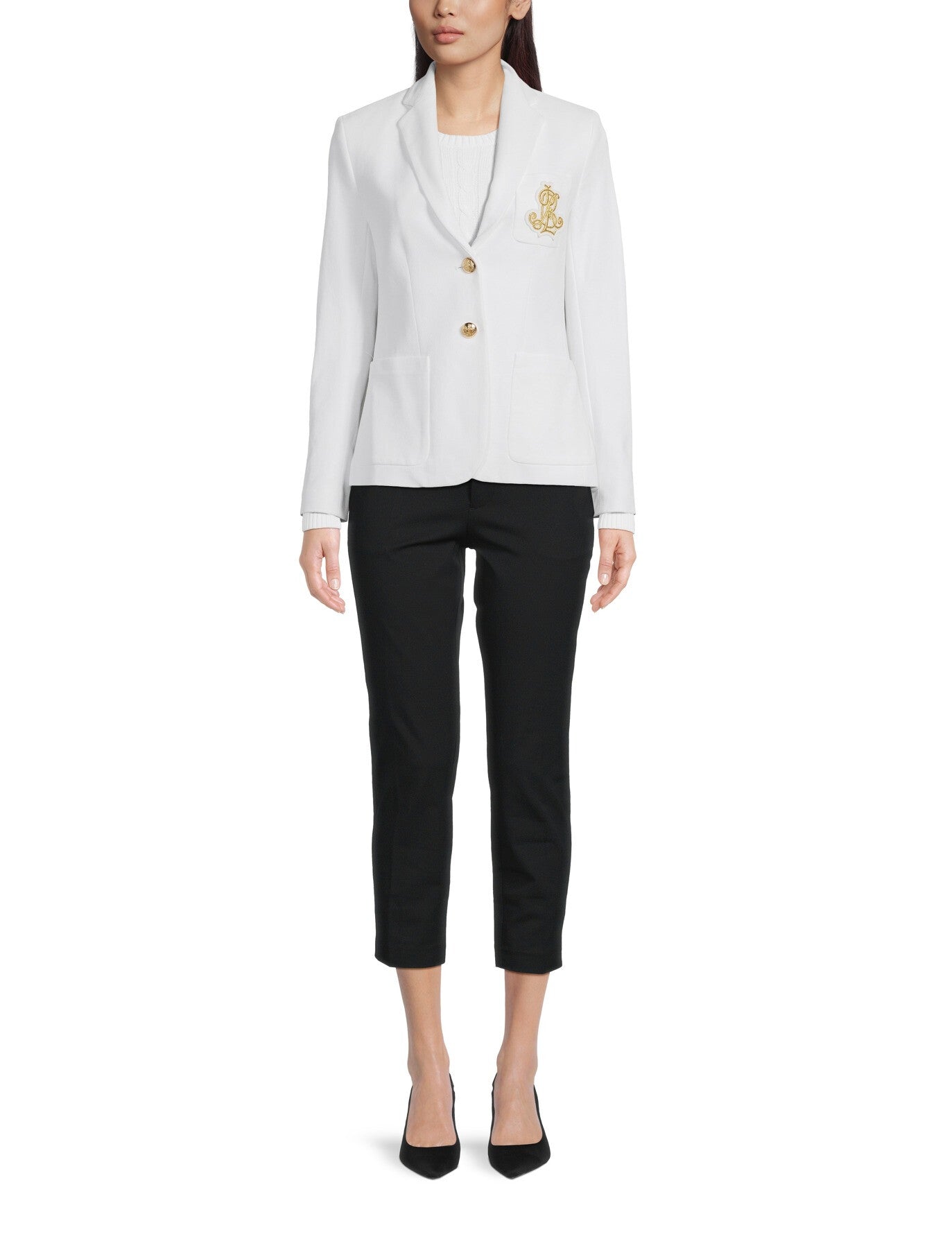 Anfisa Lined Blazer White
