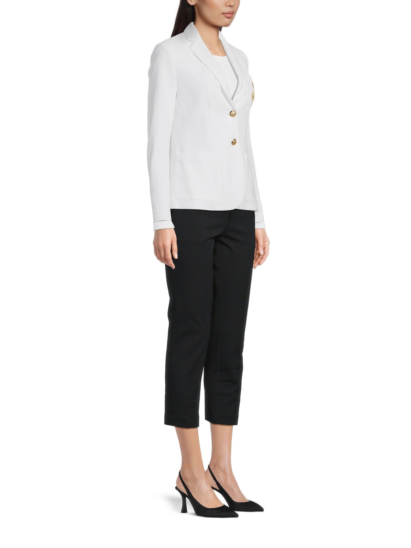 Anfisa Lined Blazer White
