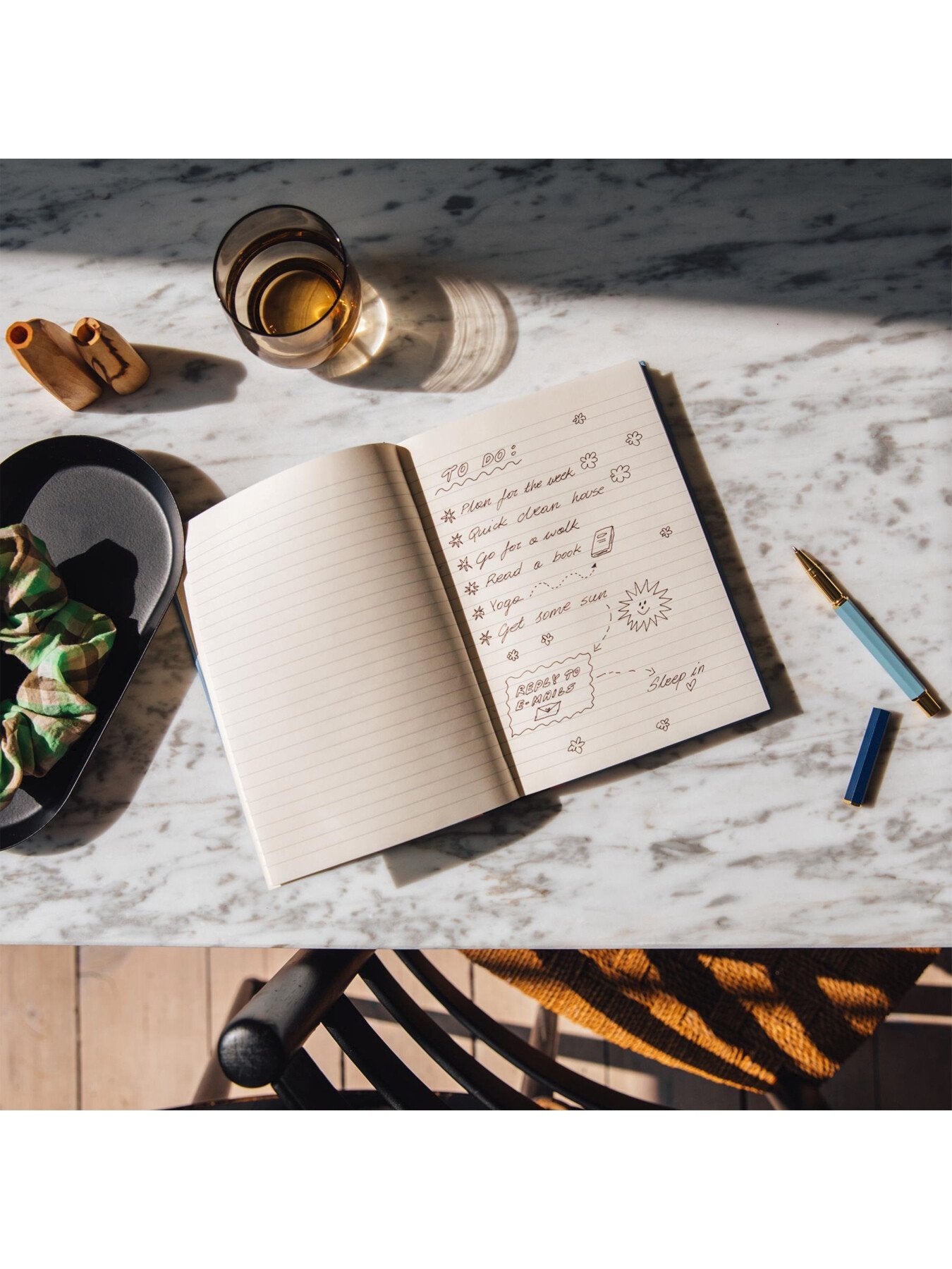 JOY A5 Lined Notebook Pink