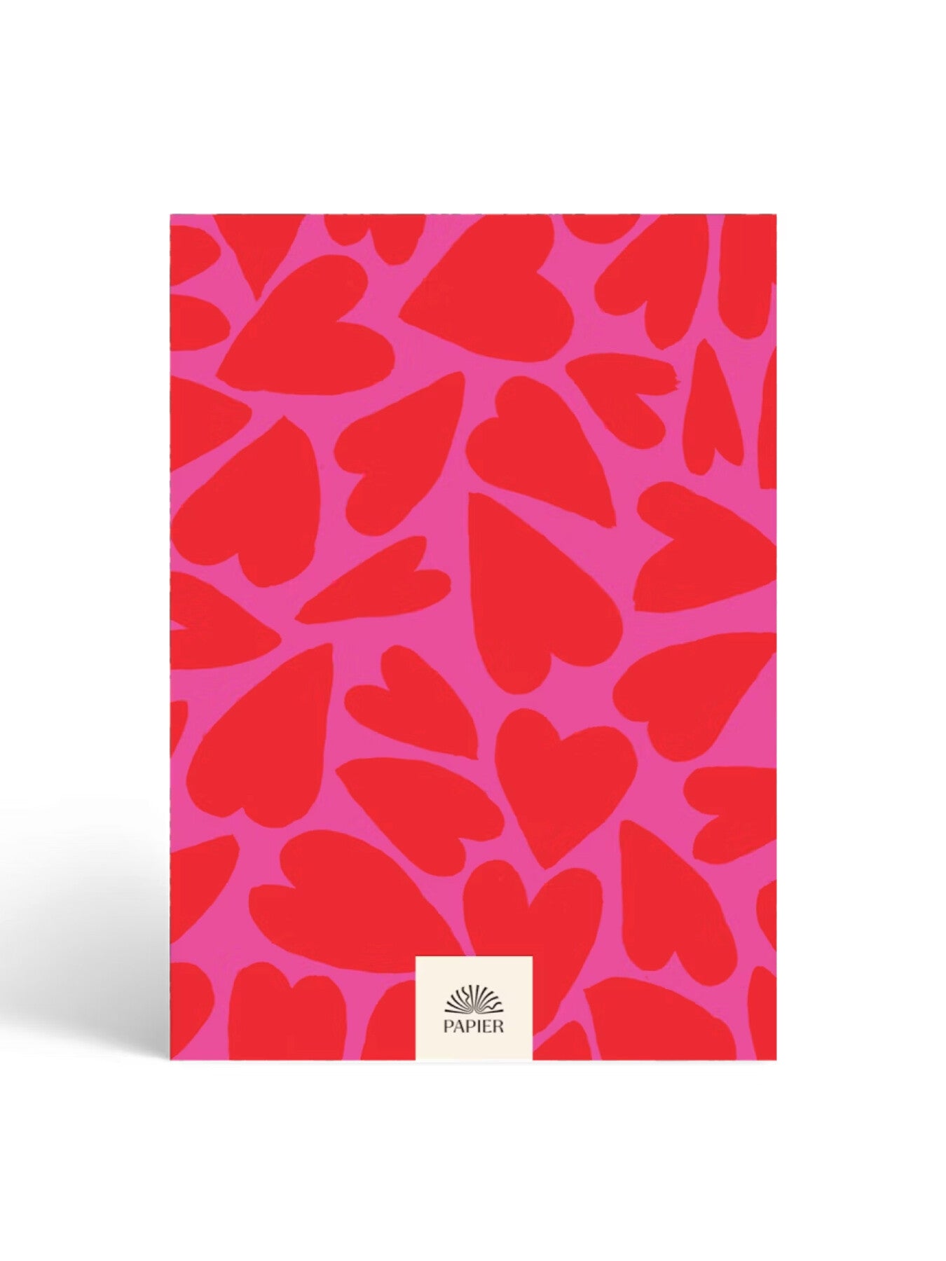 FULL OF HEART A5 Lined Notebook Red