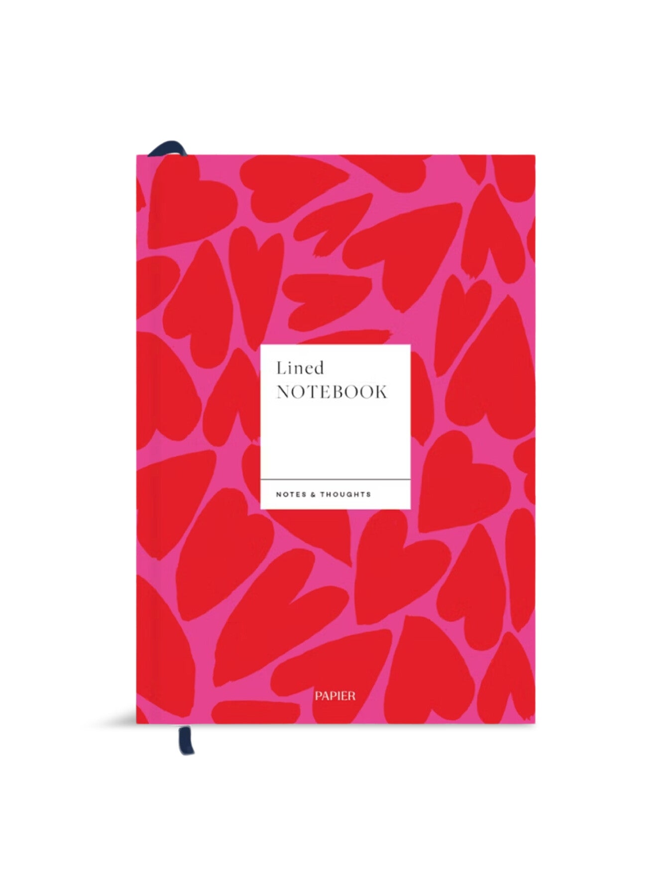 FULL OF HEART A5 Lined Notebook Red