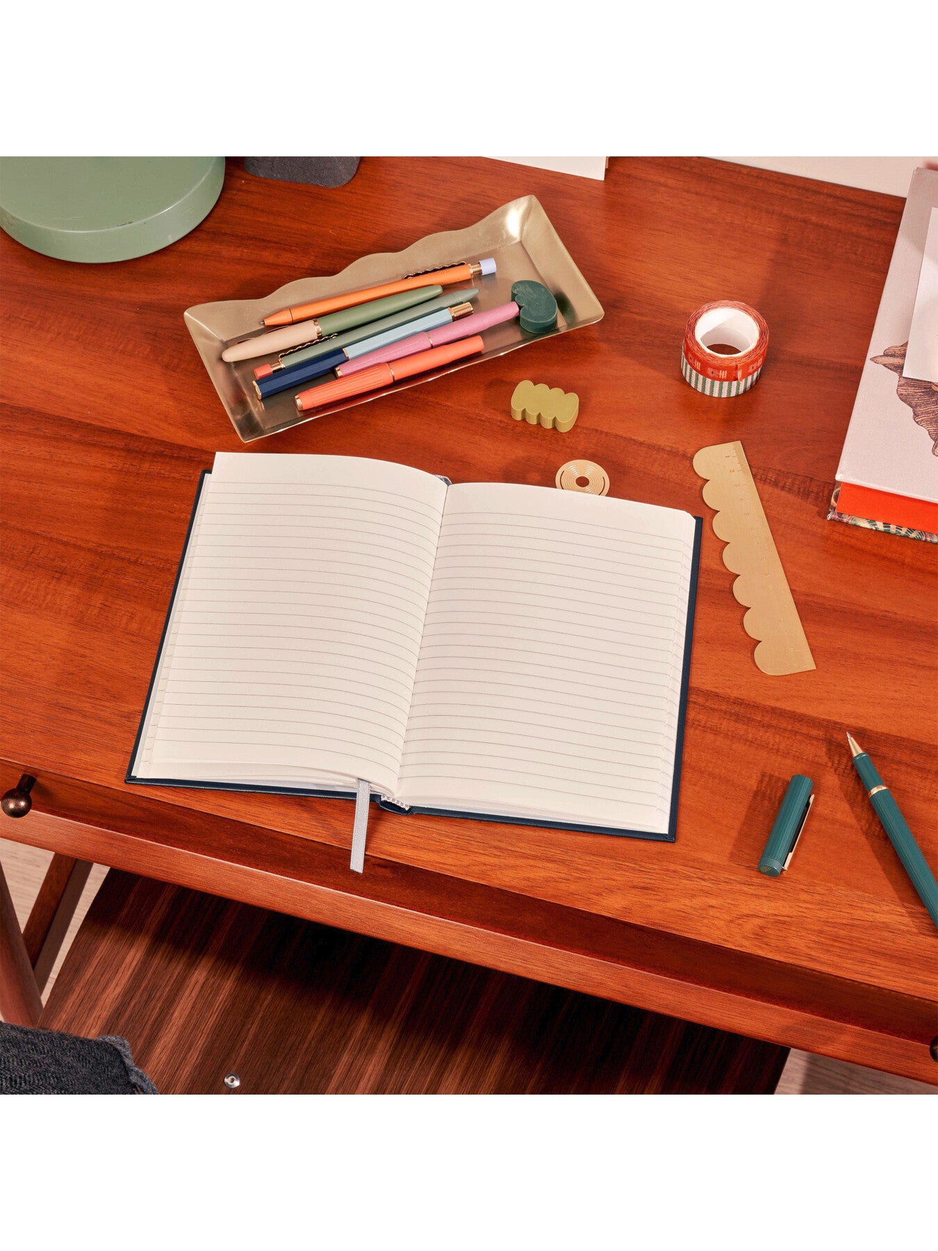 FULL OF HEART A5 Lined Notebook Red