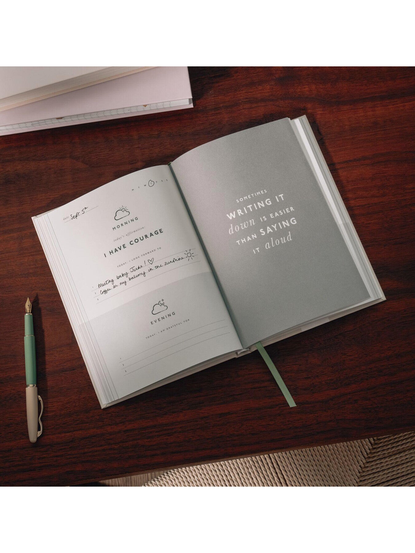 ATTITUDE GRATITUDE A5 Gratitude Journal Pink