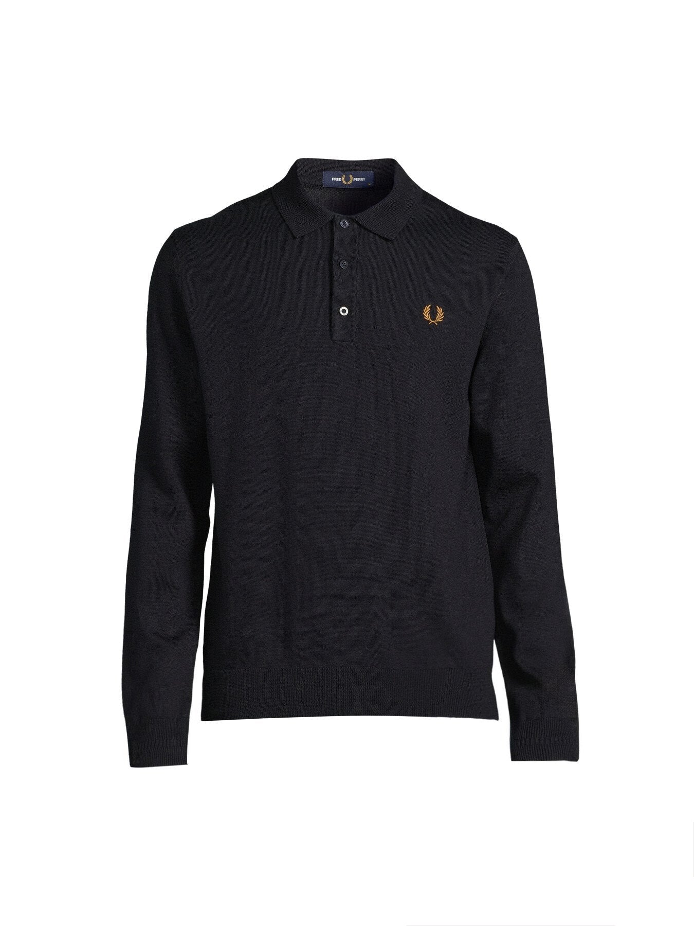 Long Sleeve Knitted Polo Shirt