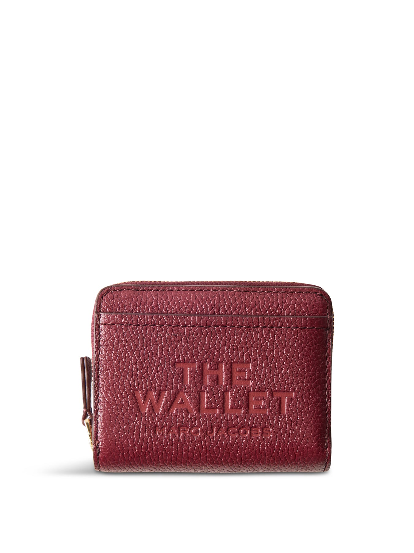 Leather Compact Wallet Cherry