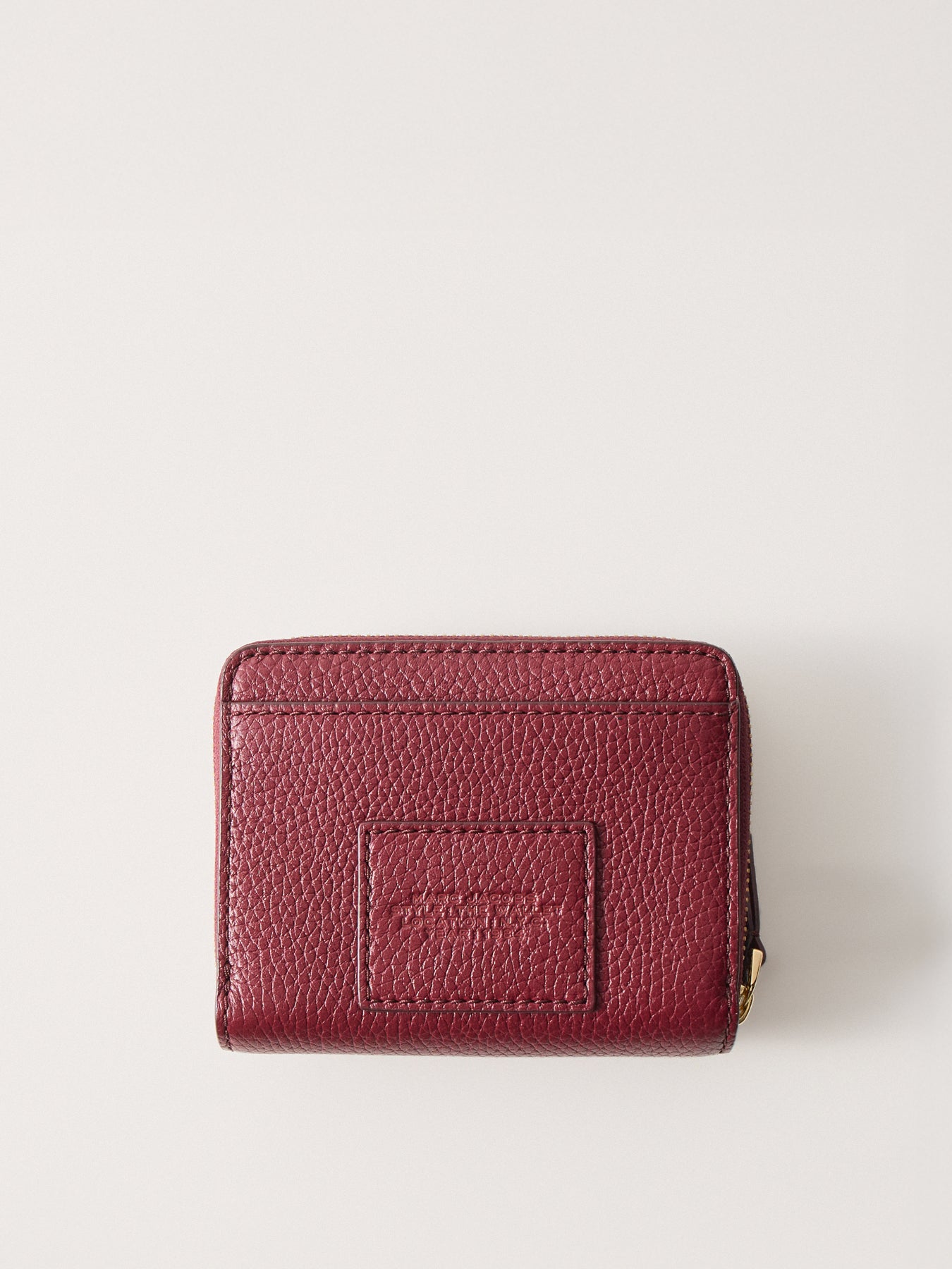Leather Compact Wallet Cherry