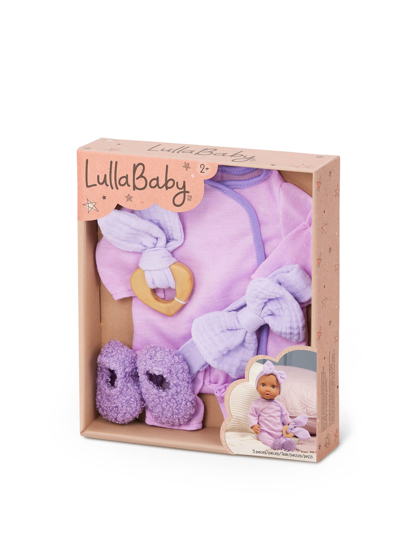 14-Inch Baby Girl Doll Pyjama Outfit