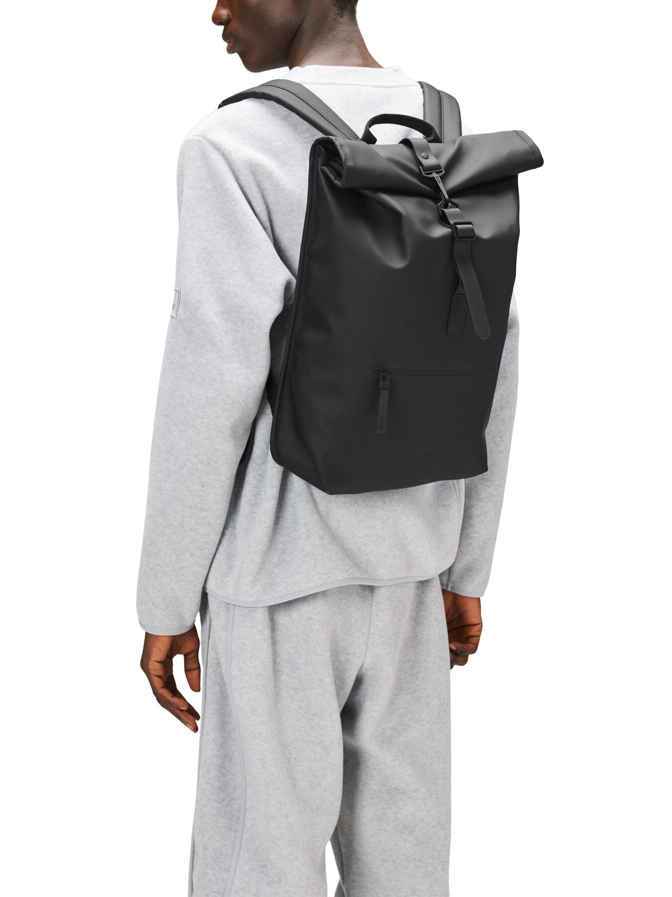 Rains Rolltop 48cm Rucksack W3 Black