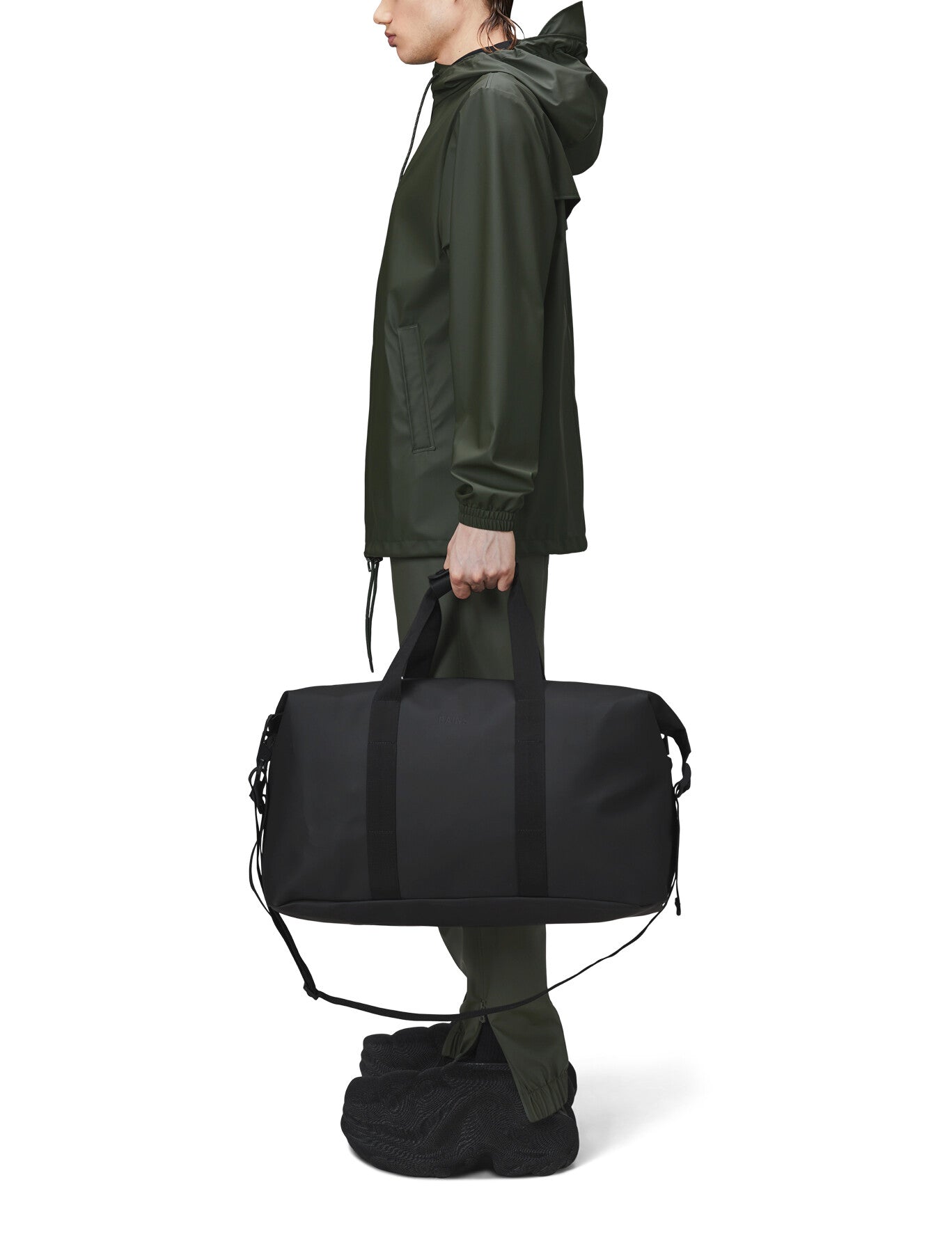 Rains Hilo Weekend 27cm Bag Black