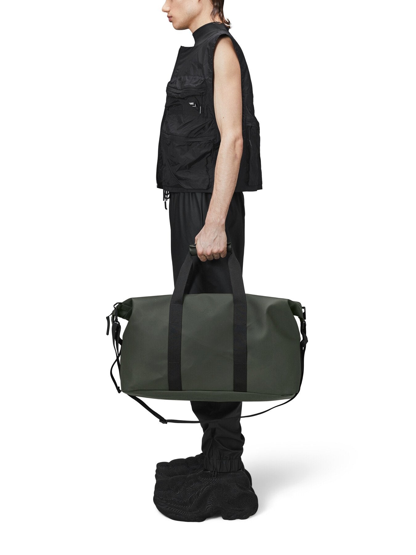 Rains Hilo Weekend 27cm Bag Green