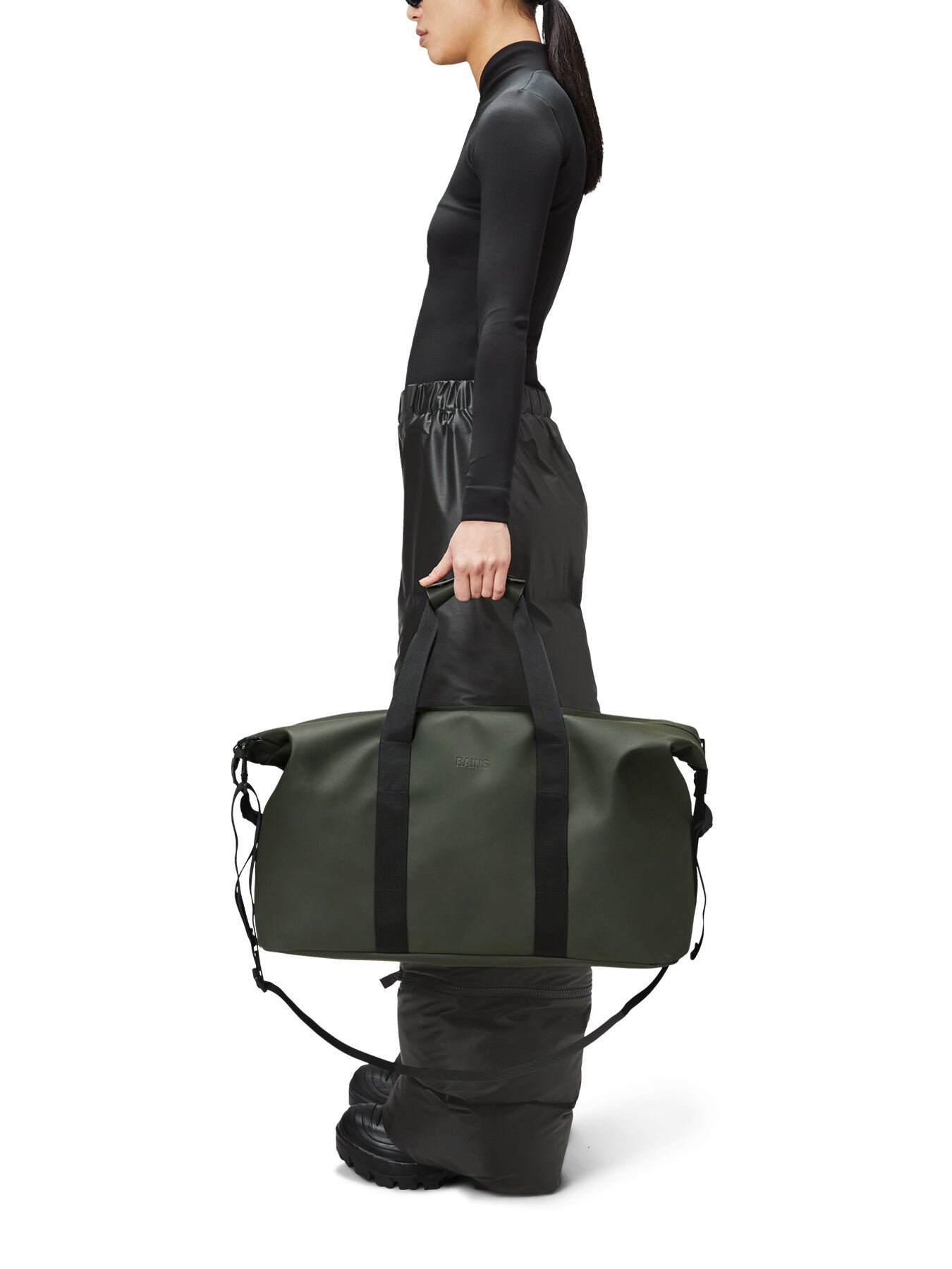 Rains Hilo Weekend 27cm Bag Green