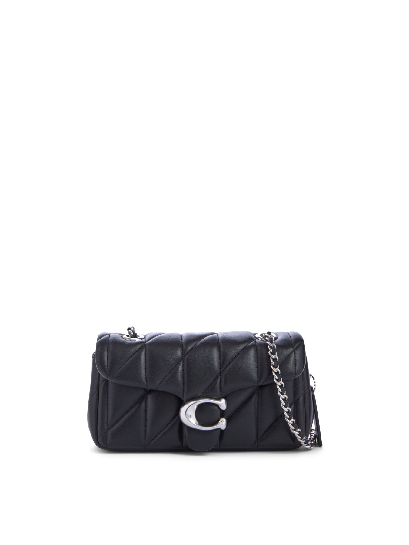 Quilted Tabby 20 Leather Shoulder Bag Black