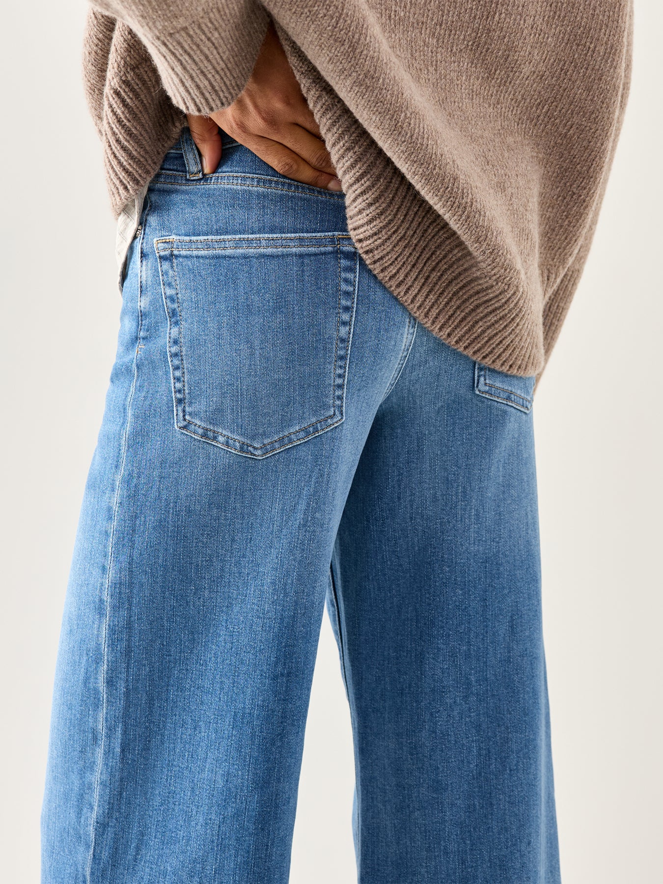 Le Slim Palazzo Jeans Drizzle