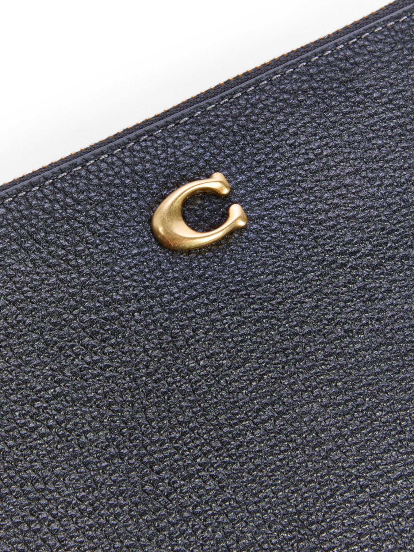 Small Leather Wristlet Black