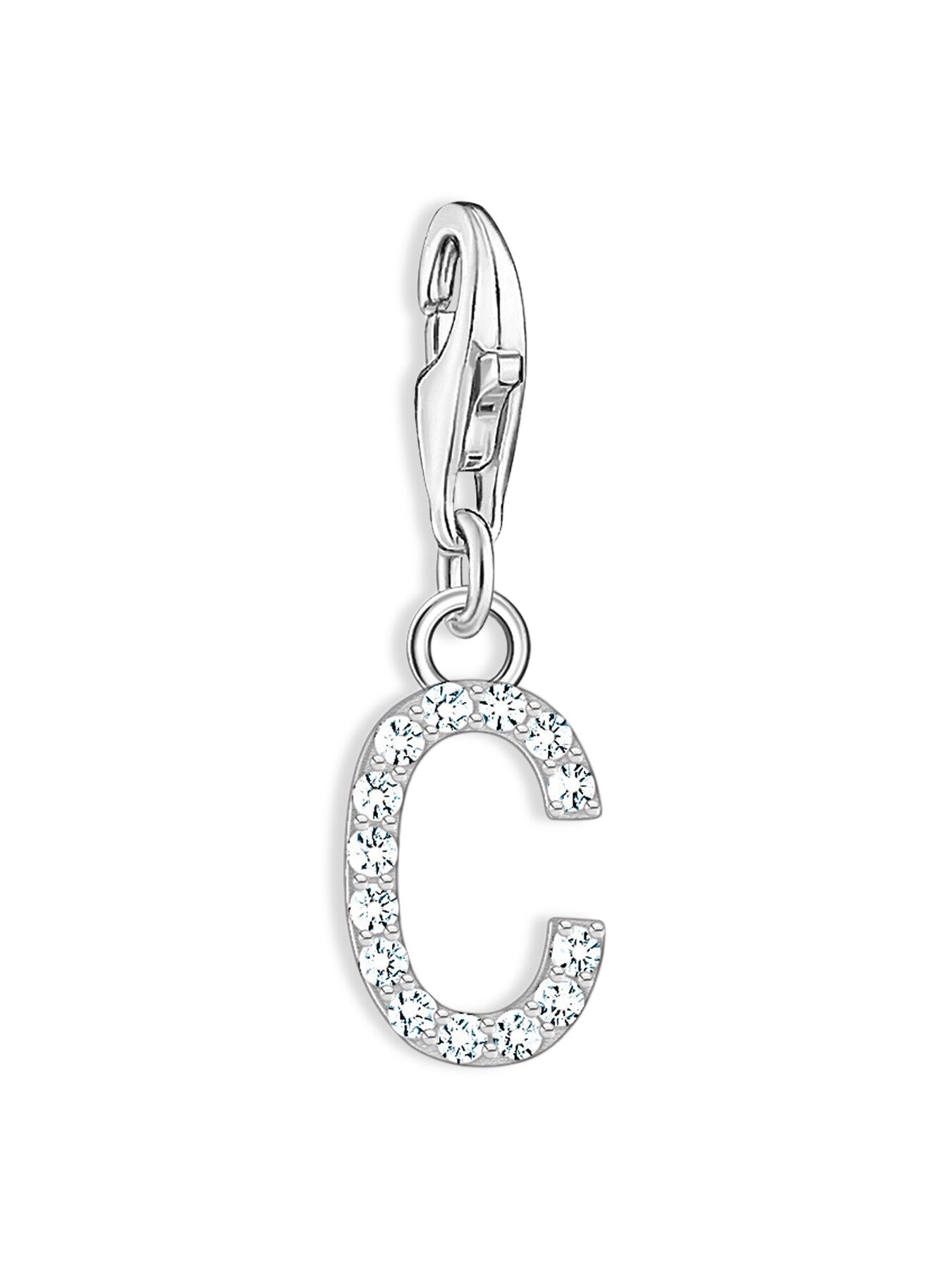 Sparkling C Letter Charm