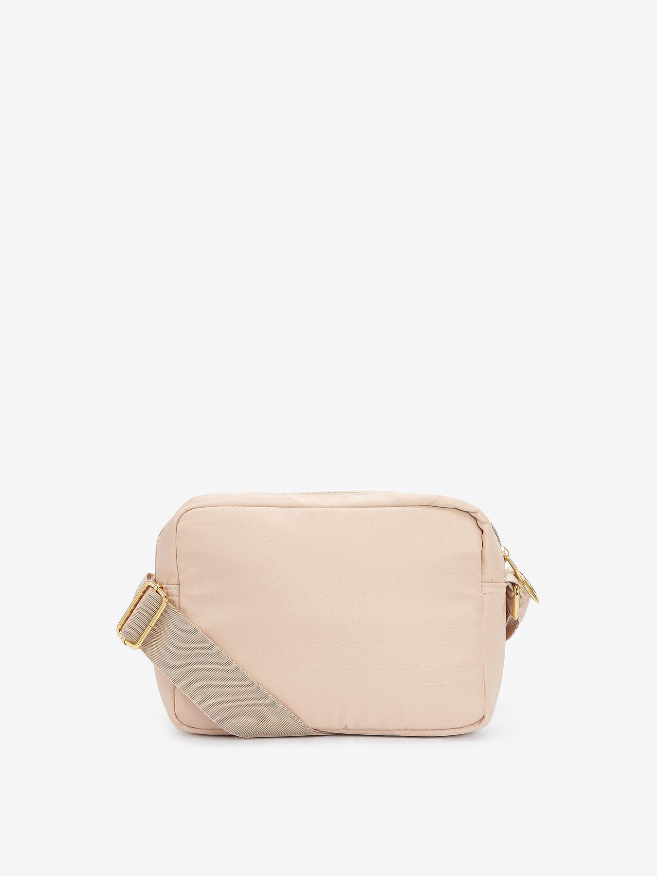 Qualify Nylon Small Crossbody Bag Beige