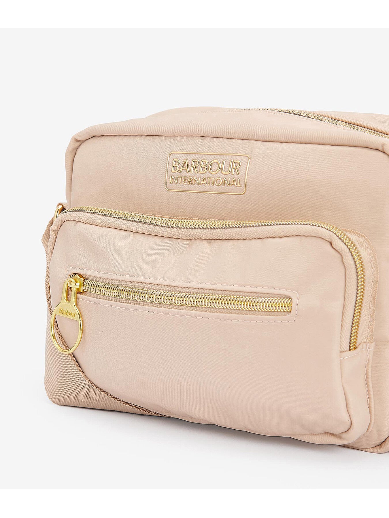Qualify Nylon Small Crossbody Bag Beige