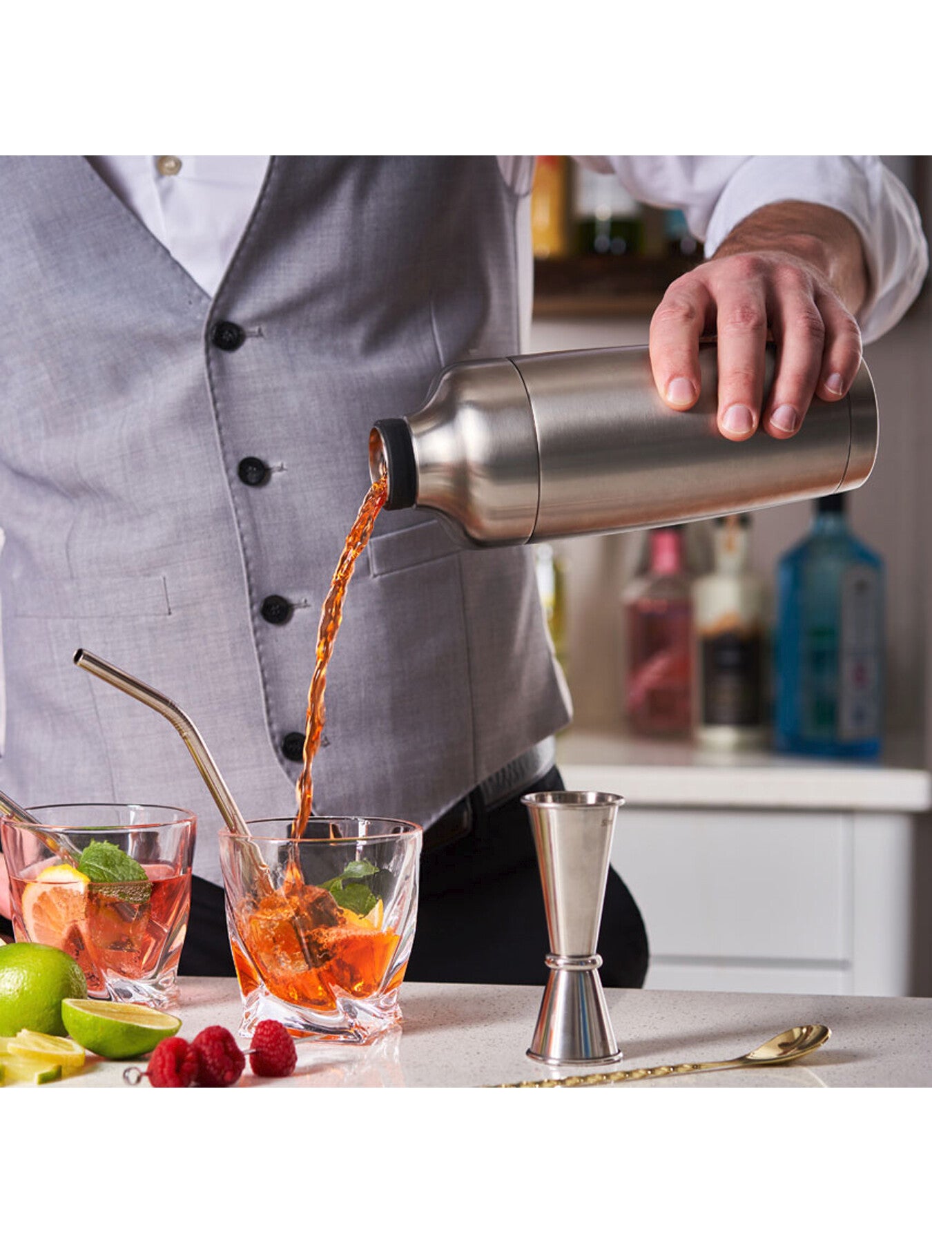 Double Wall Vacuum Cocktail Shaker