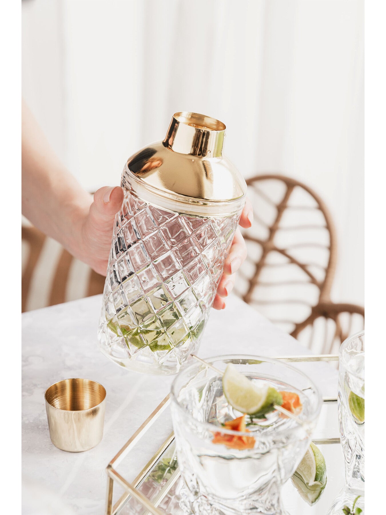 Glass Cocktail Shaker