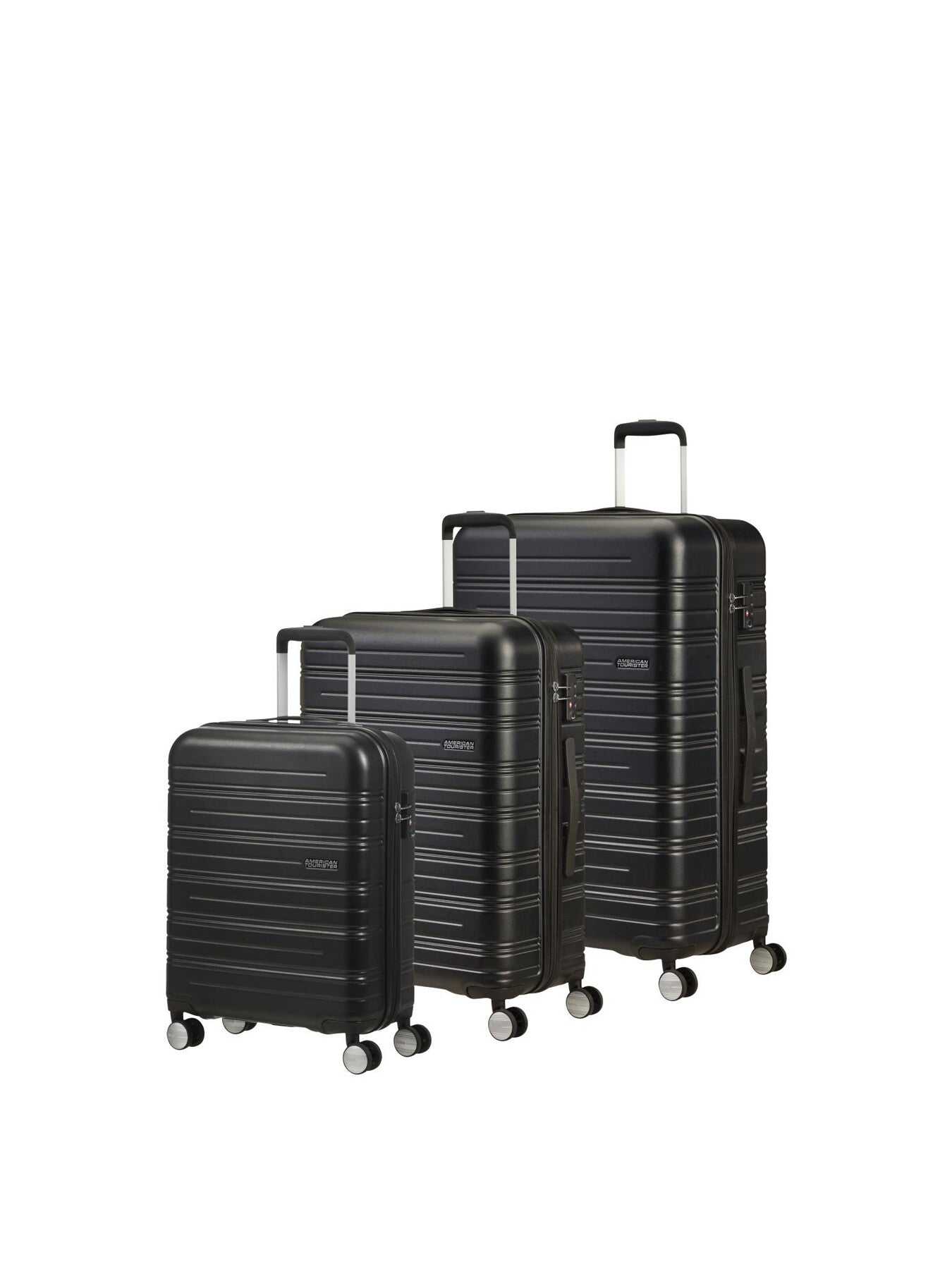 American Tourister High Turn Spinner 77cm Suitcase Matt Black