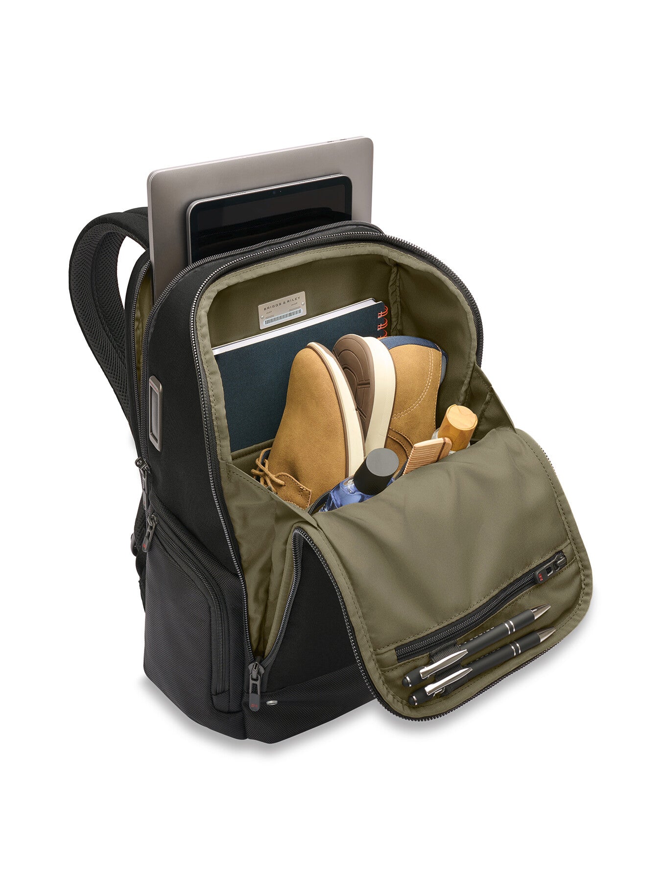 Briggs and Riley Medium Wideouth 43cm Backpack Black