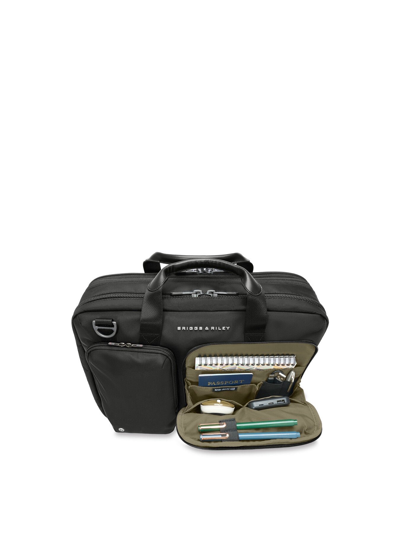 Briggs and Riley Medium Expandable Brief Black 40 cm