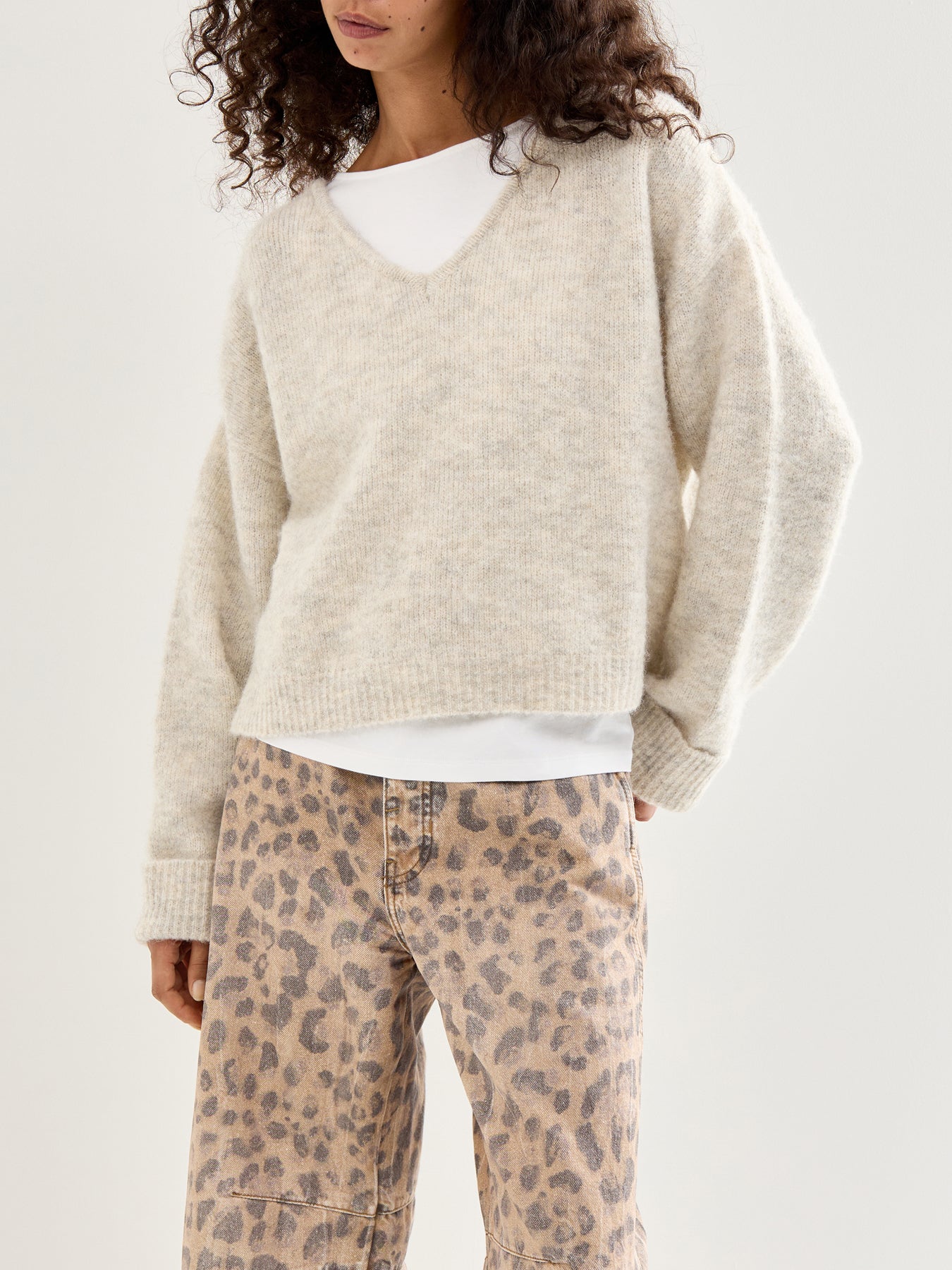 East V Neck Knit Jumper