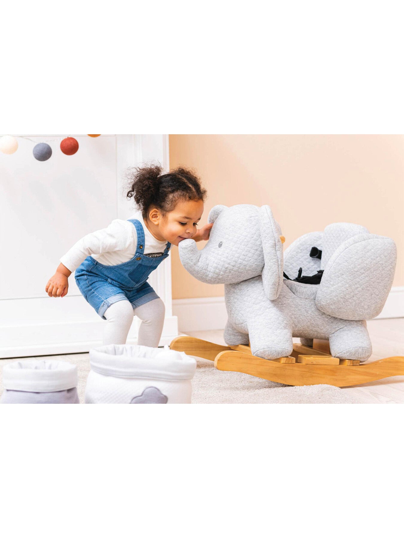 Nattou Tembo Cotton Elephant Rocker