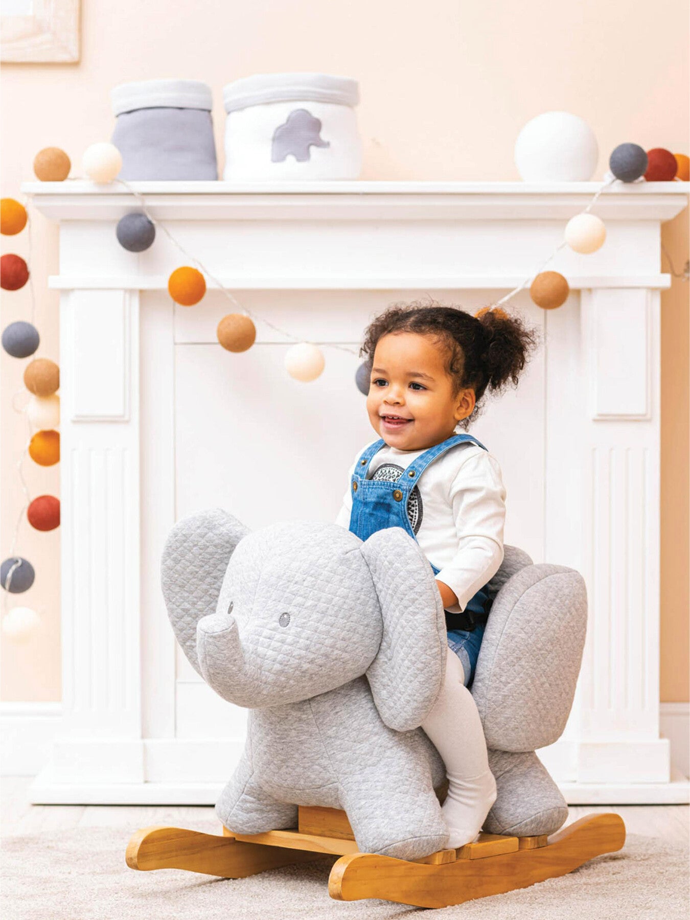 Nattou Tembo Cotton Elephant Rocker