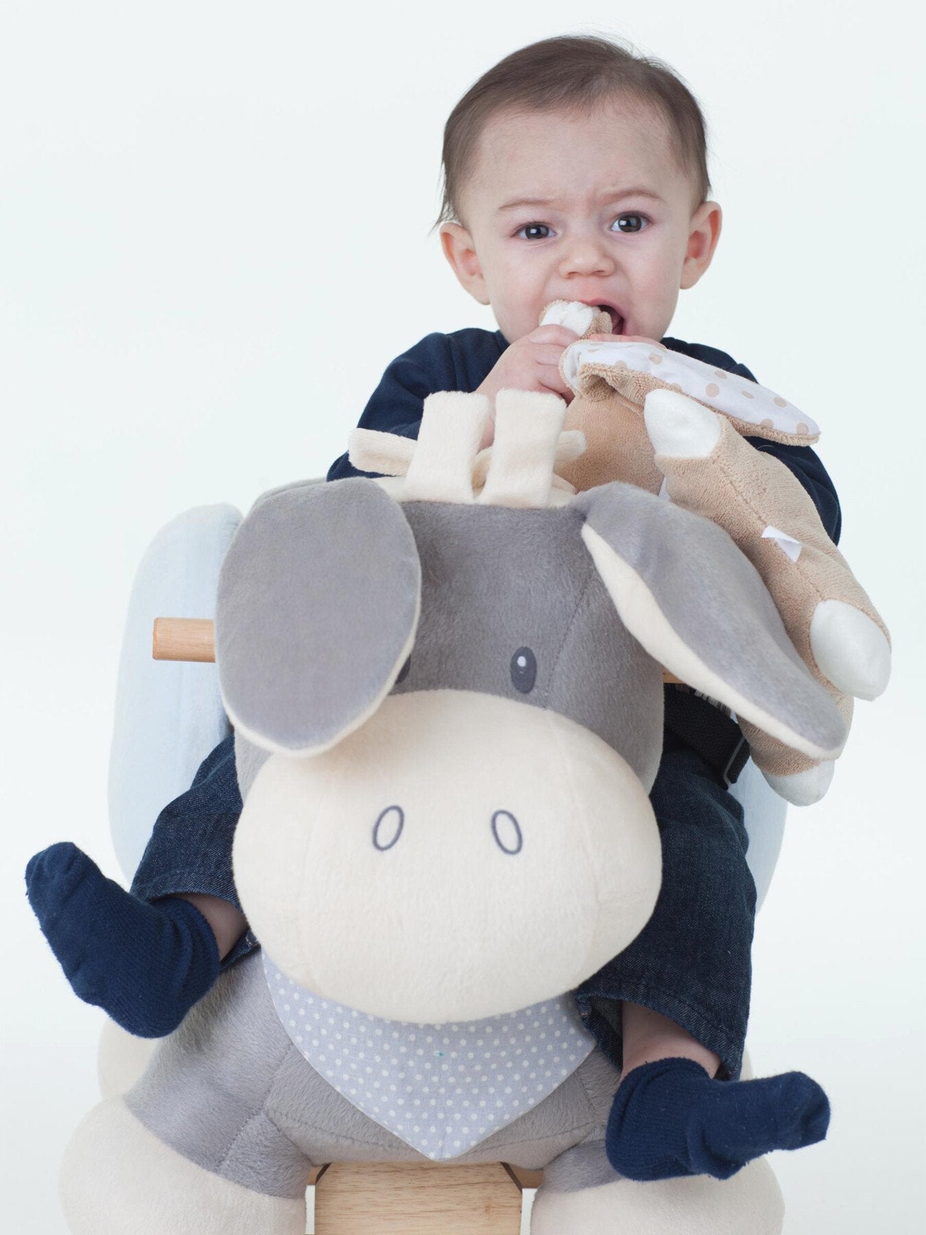 Nattou Cappuccino Rocker Donkey