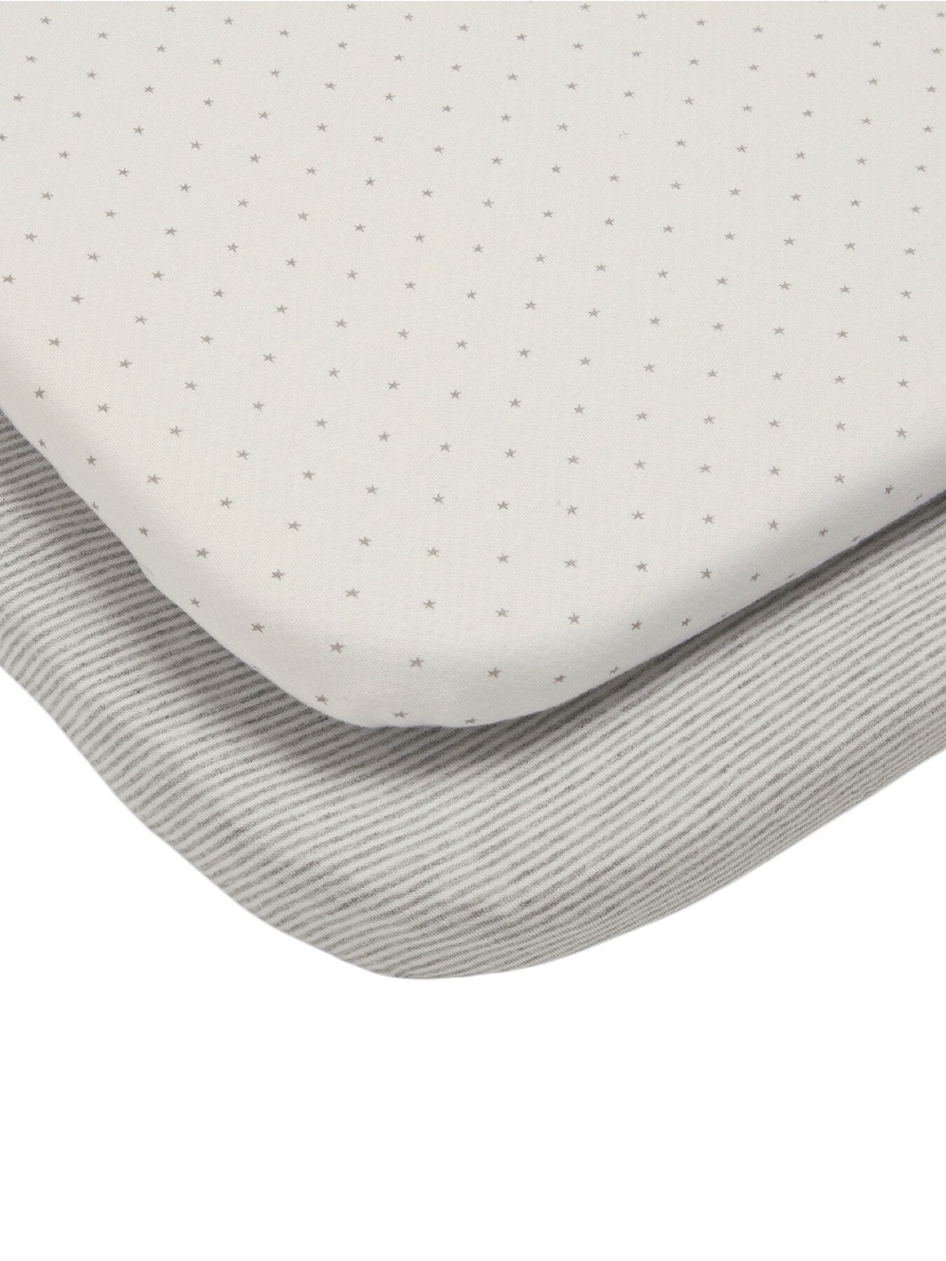 Grey Star Crib Sheets 2 Pack