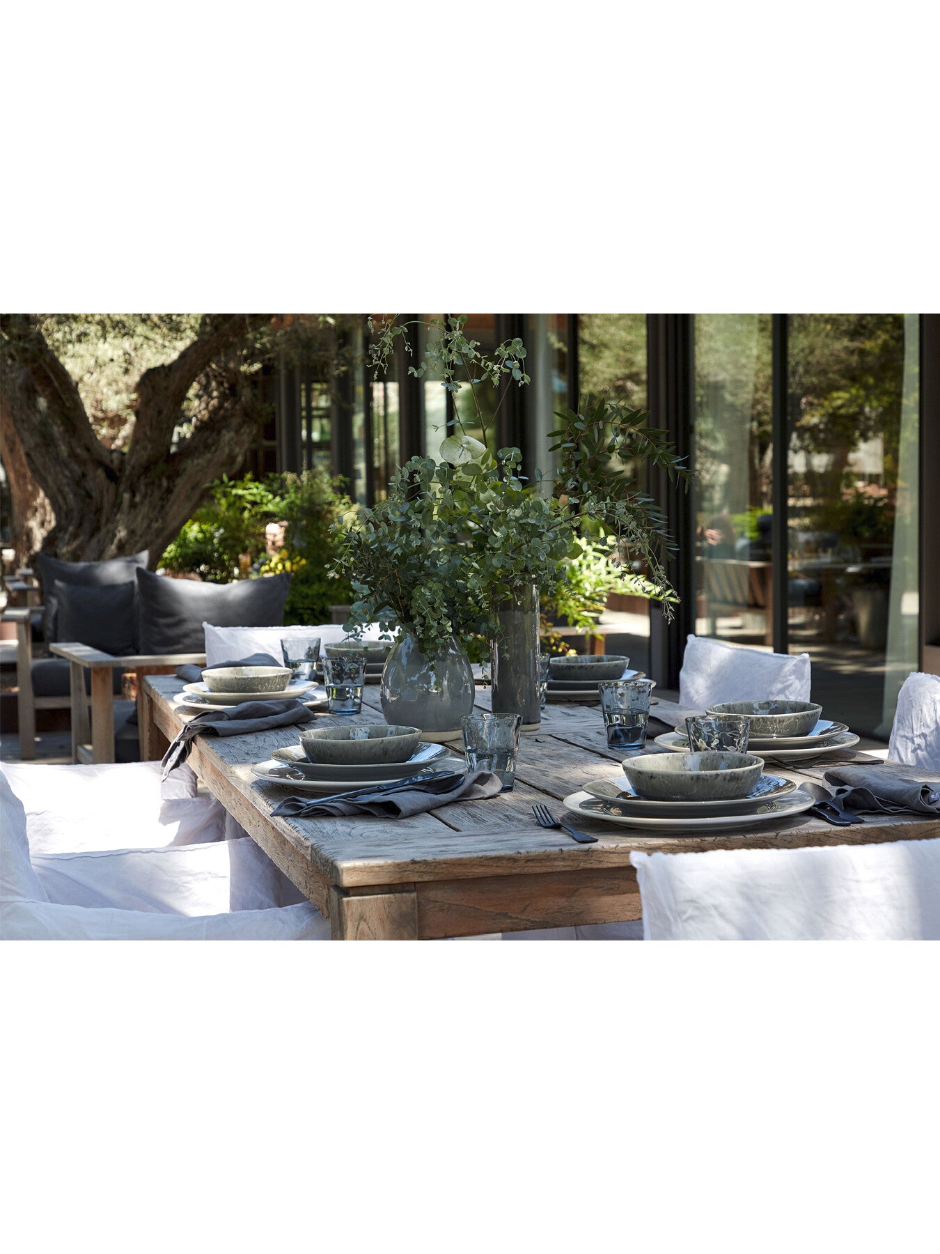 Madeira Grey Dinner Plate