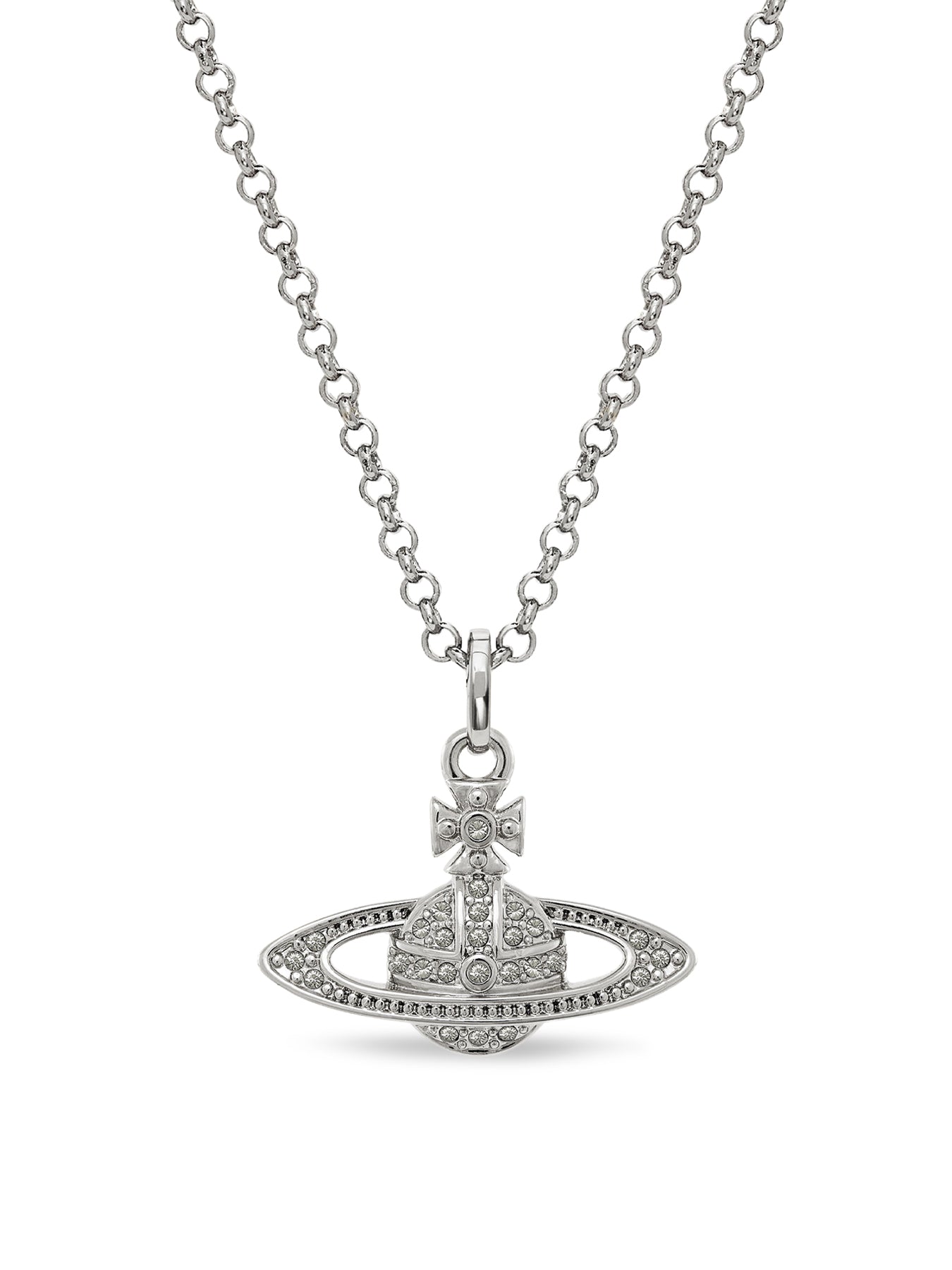 Mini Bas Relief Orb Pendant Necklace