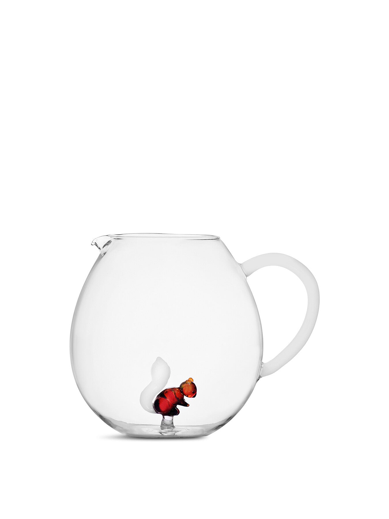 Animal Farm Glass Pitcher Squirrel