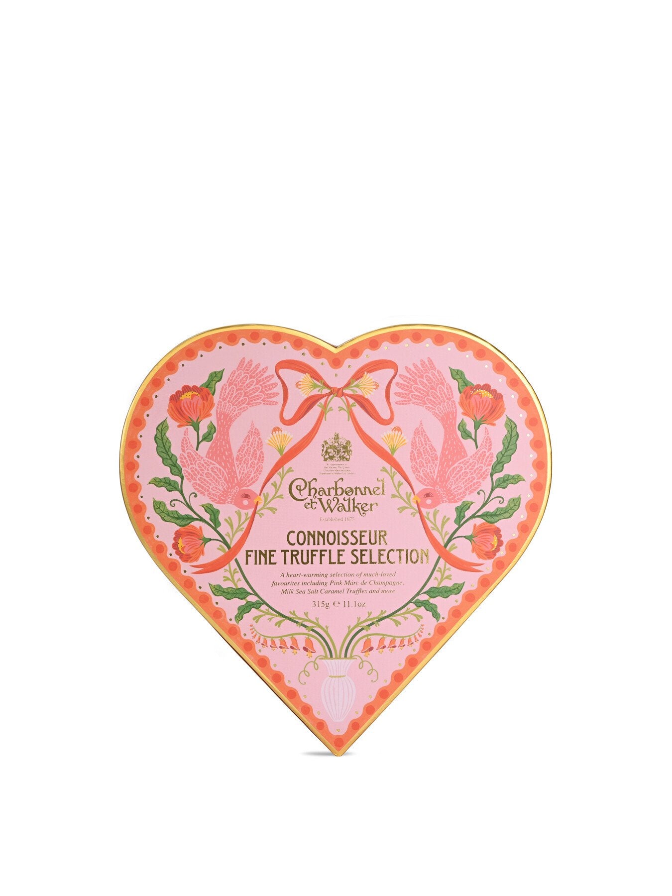 Connoisseur Truffle Selection Heart Box 315g
