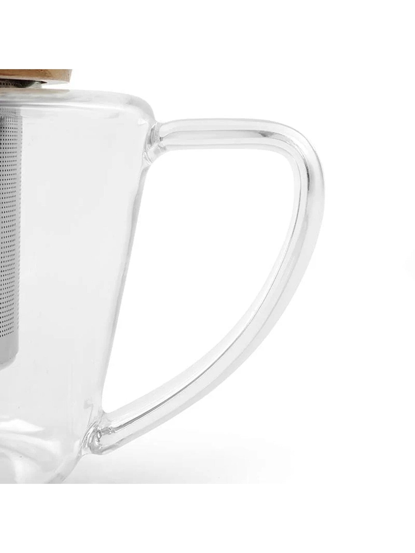 Infusion Glass Teapot with Oak Lid